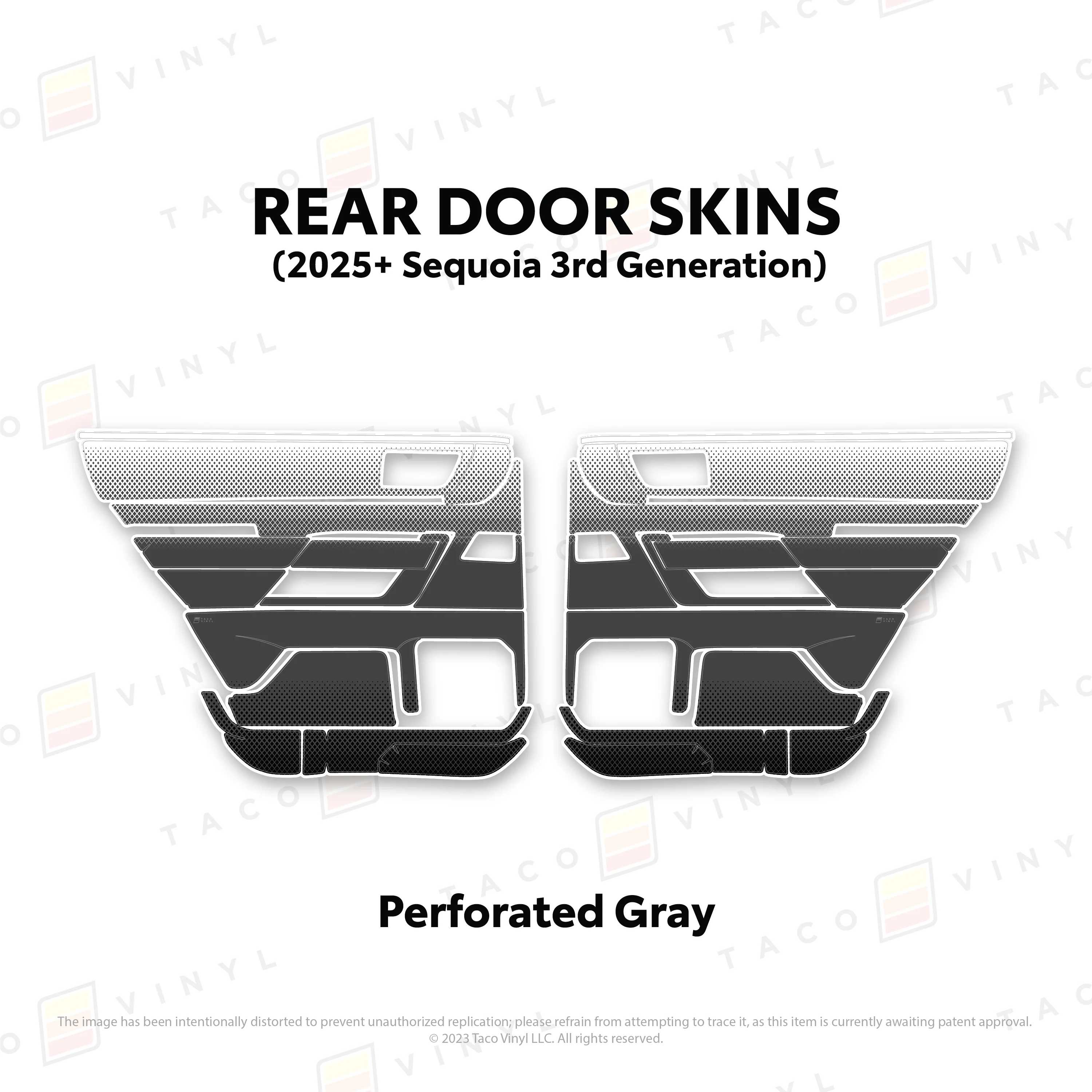 Taco Vinyl Door Skins for Sequoia (2023-2026) - Image 30