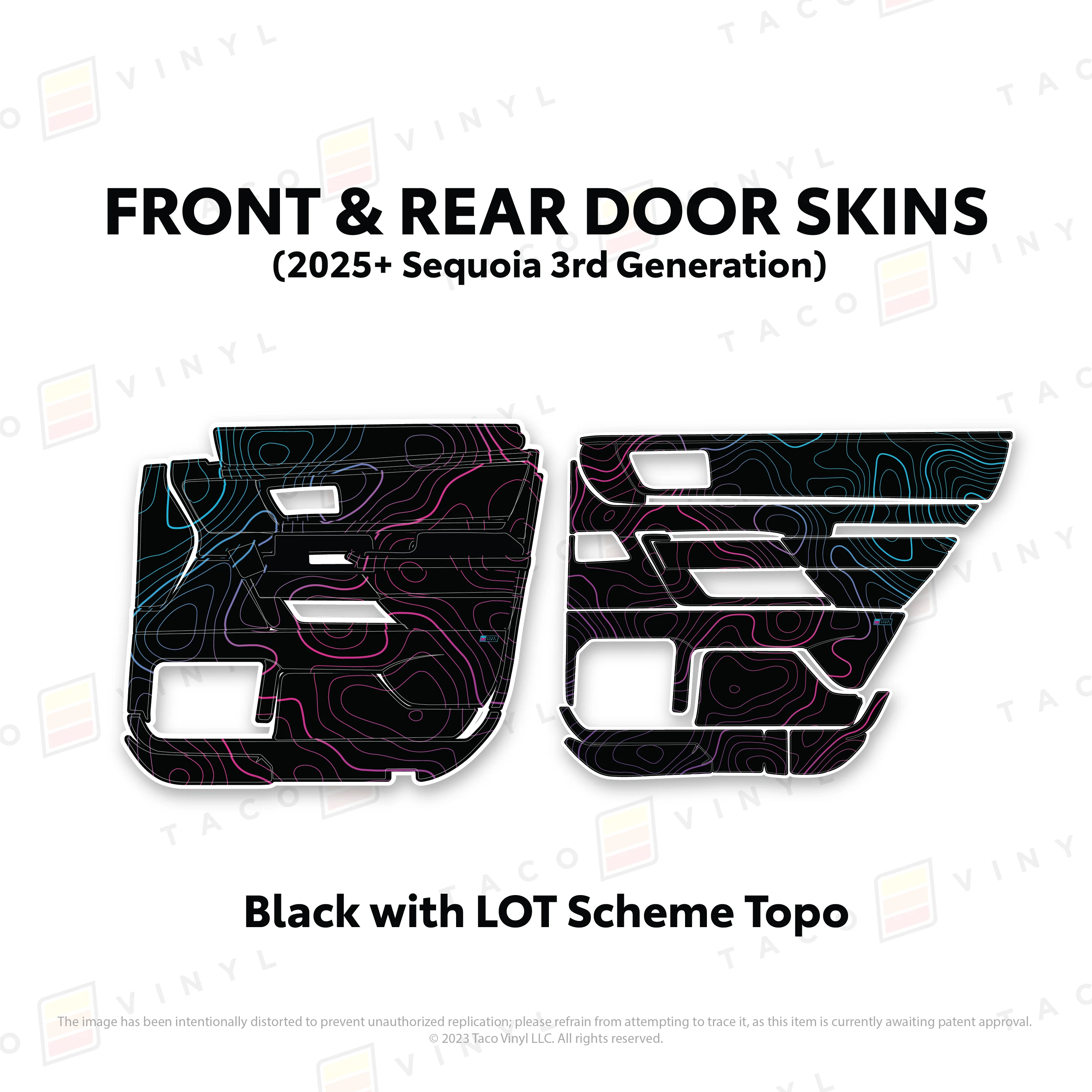 Taco Vinyl Door Skins for Sequoia (2023-2026) - Image 39