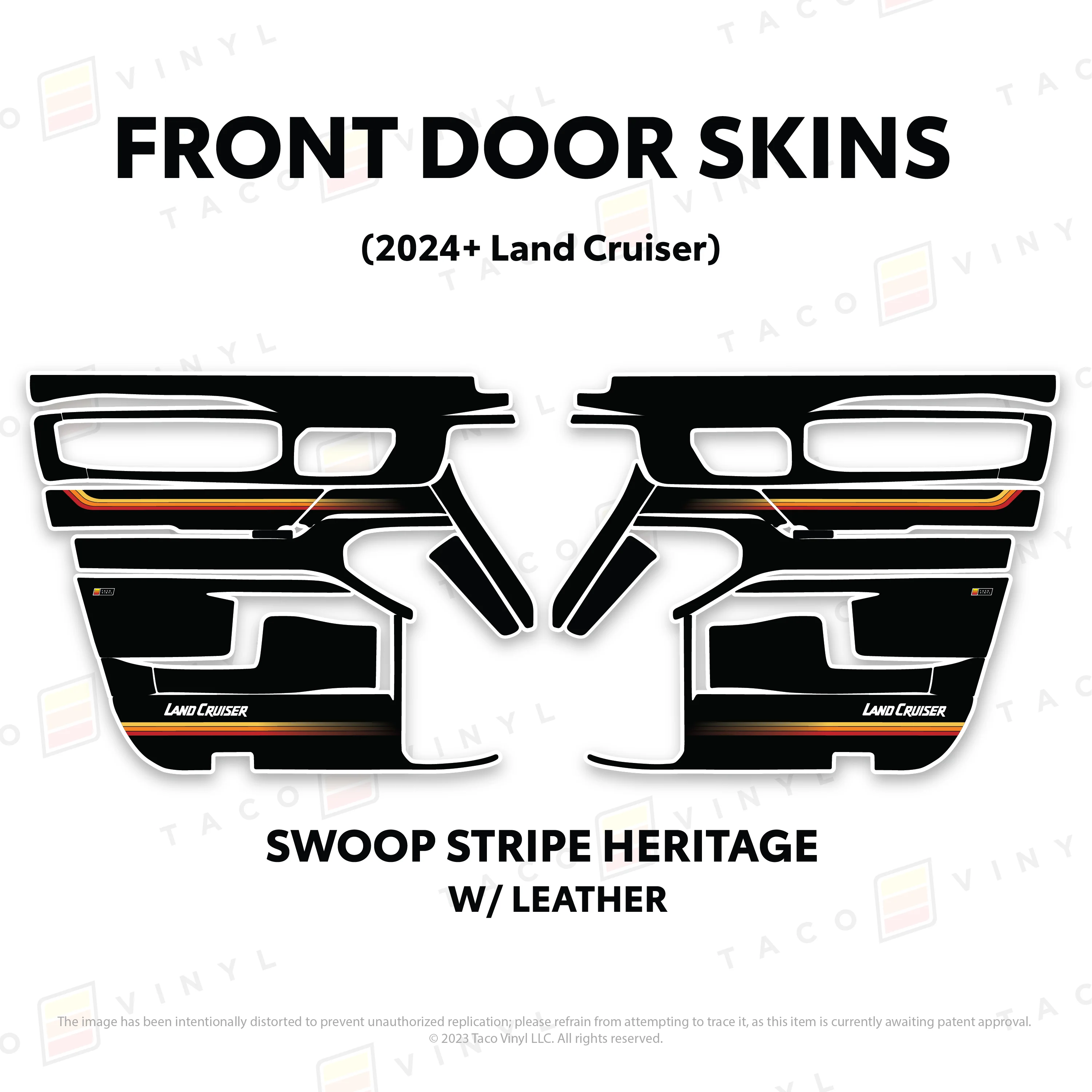 Taco Vinyl Door Skins for Land Cruiser 250 (2024-2026) - Image 15