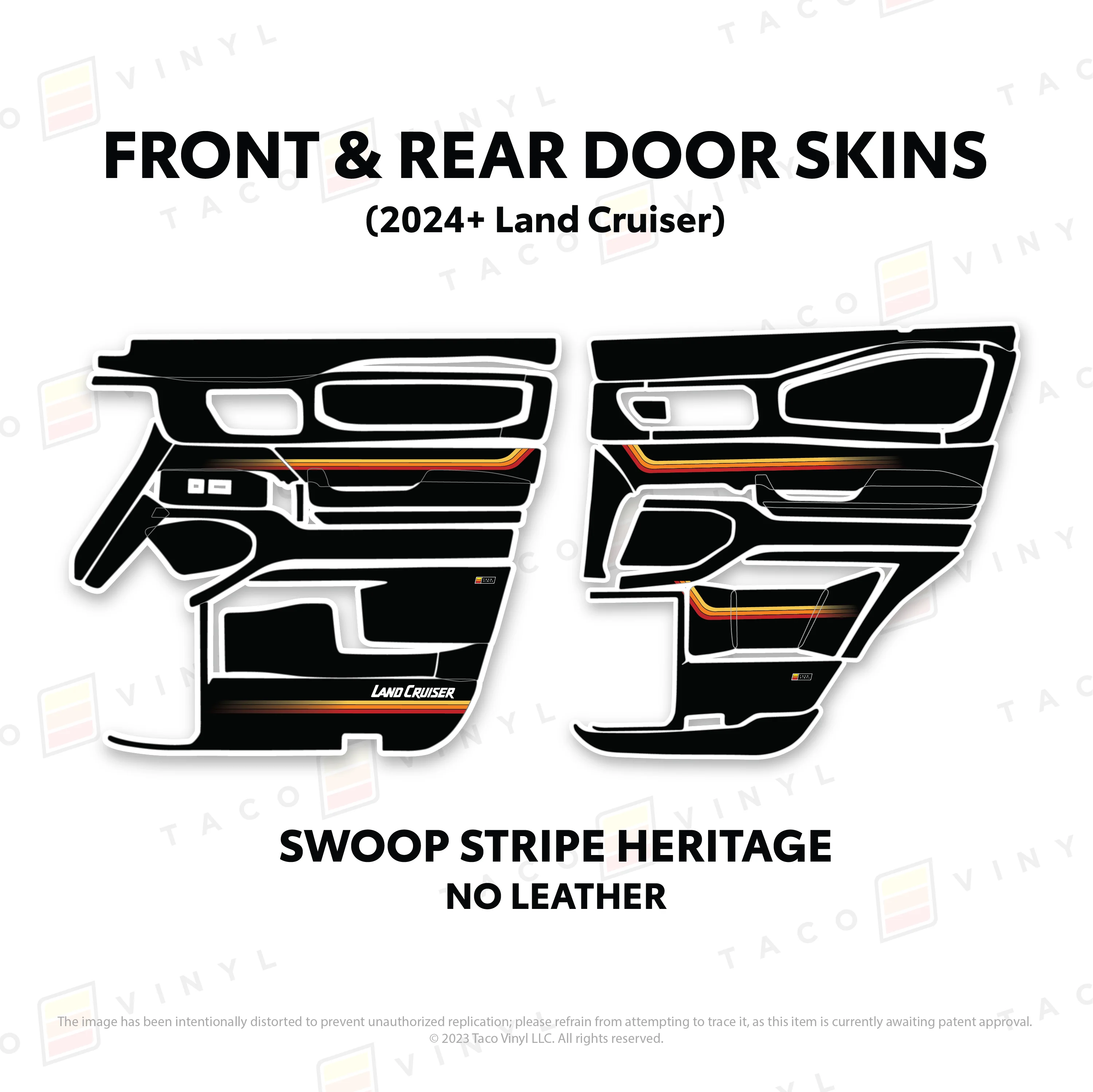 Taco Vinyl Door Skins for Land Cruiser 250 (2024-2026) - Image 22