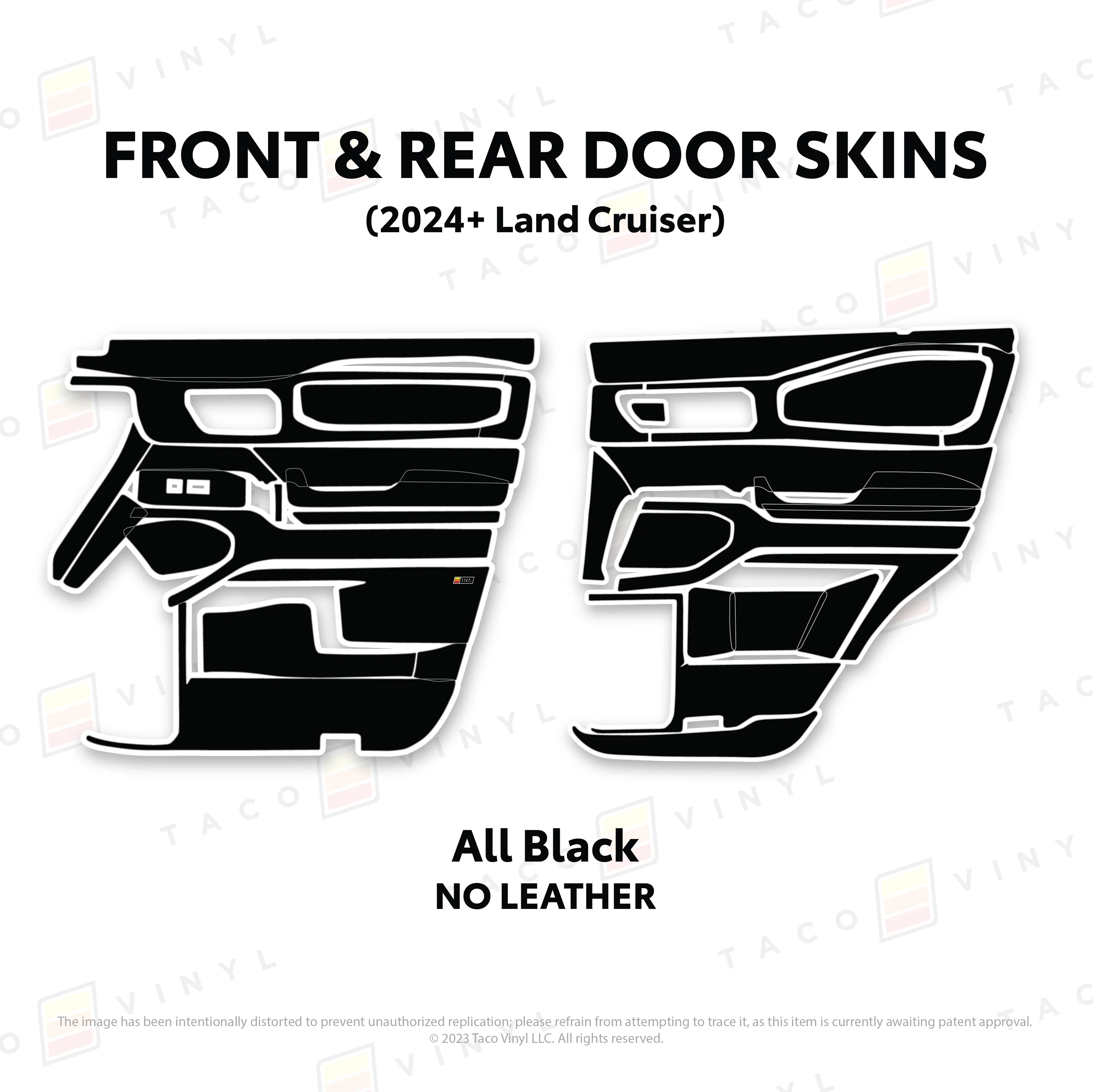 Taco Vinyl Door Skins for Land Cruiser 250 (2024-2026) - Image 4