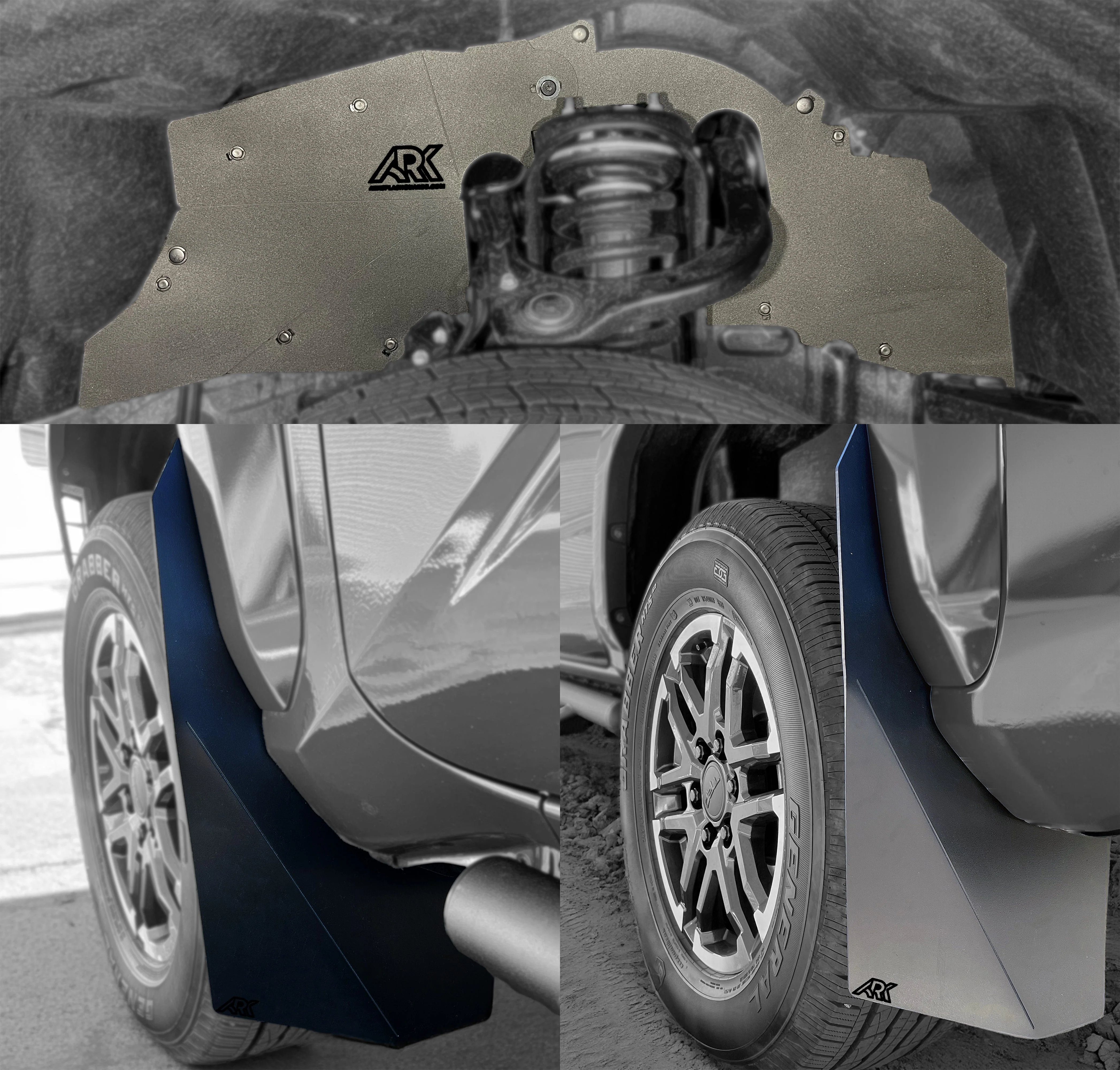 Ark TriXpoly Splash Guards & Mudflap Micros for Tacoma (2024-2026) - Image 73