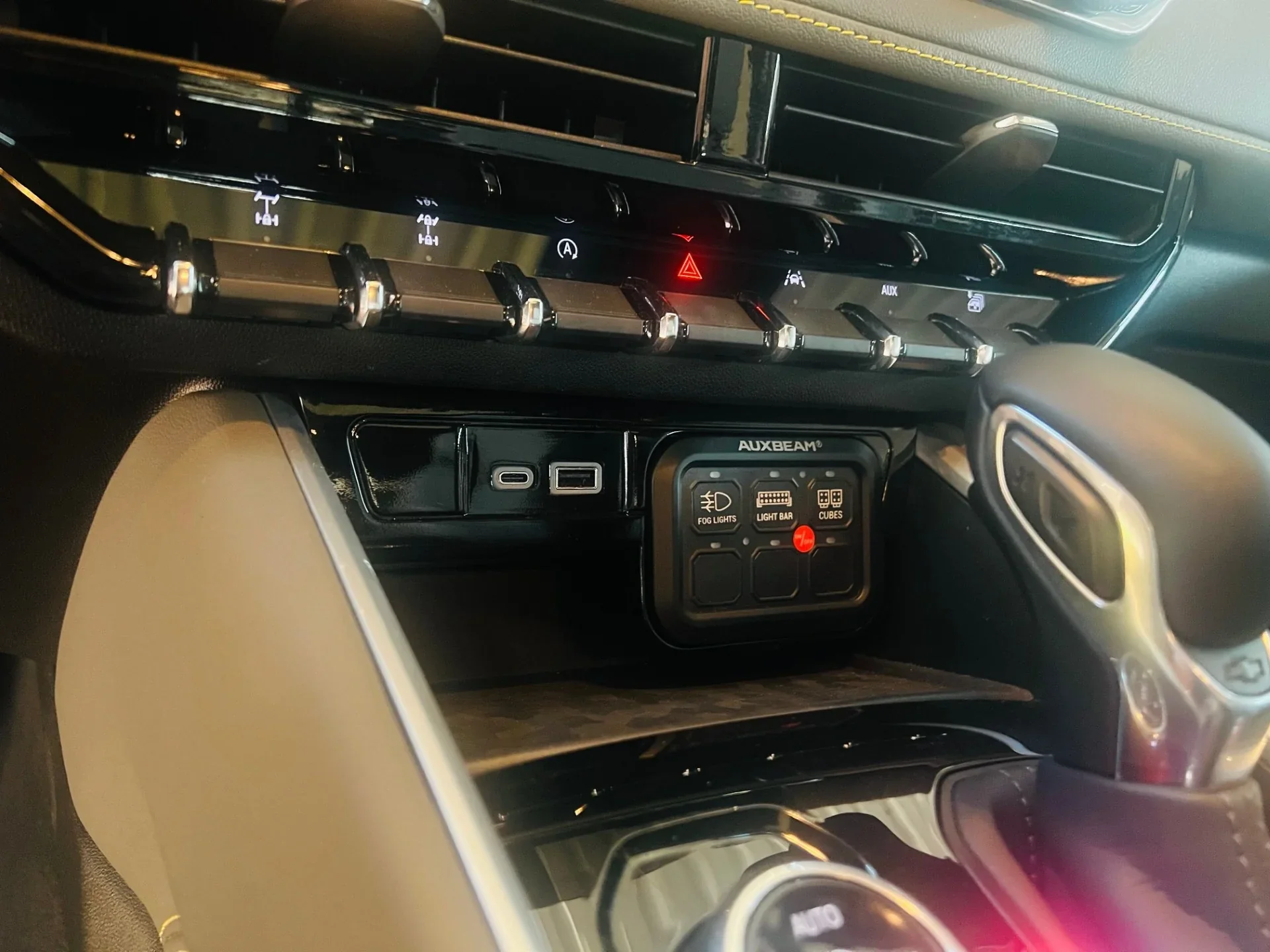 Auxiliary Switch Panel with USB Ports for Colorado & Canyon (2023-2026) - Image 3