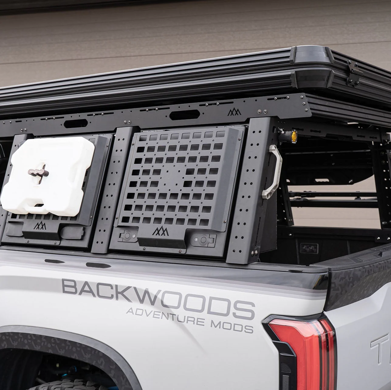 Backwoods Adventure Mods Aluminum Bed Rack Storage Box for Tundra - Image 2