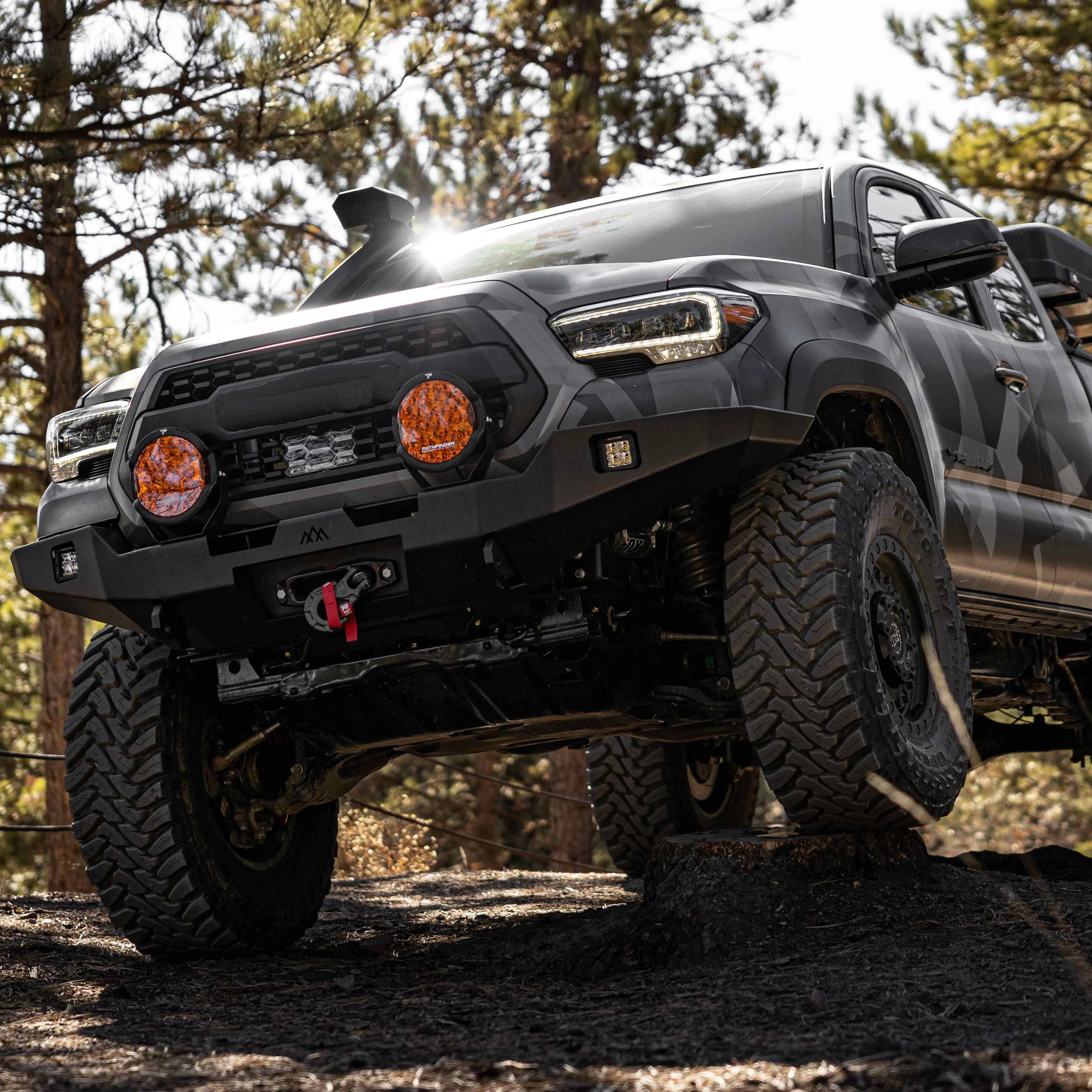 Backwoods Adventure Mods Hi-Lite Overland Front Bumper with No Bull Bar for Tacoma (2016-2023) - Image 11