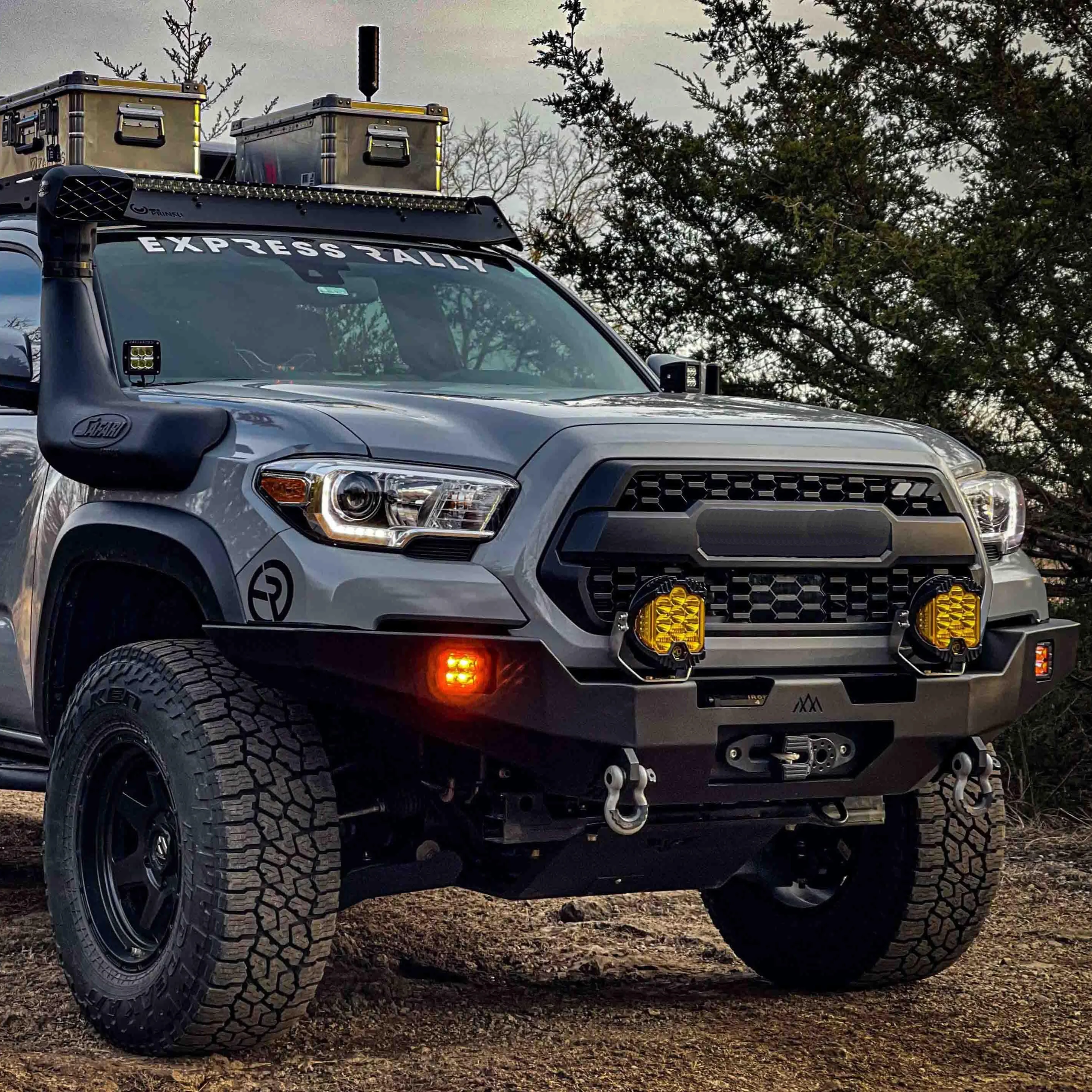 Backwoods Adventure Mods Hi-Lite Overland Front Bumper with No Bull Bar for Tacoma (2016-2023) - Image 12