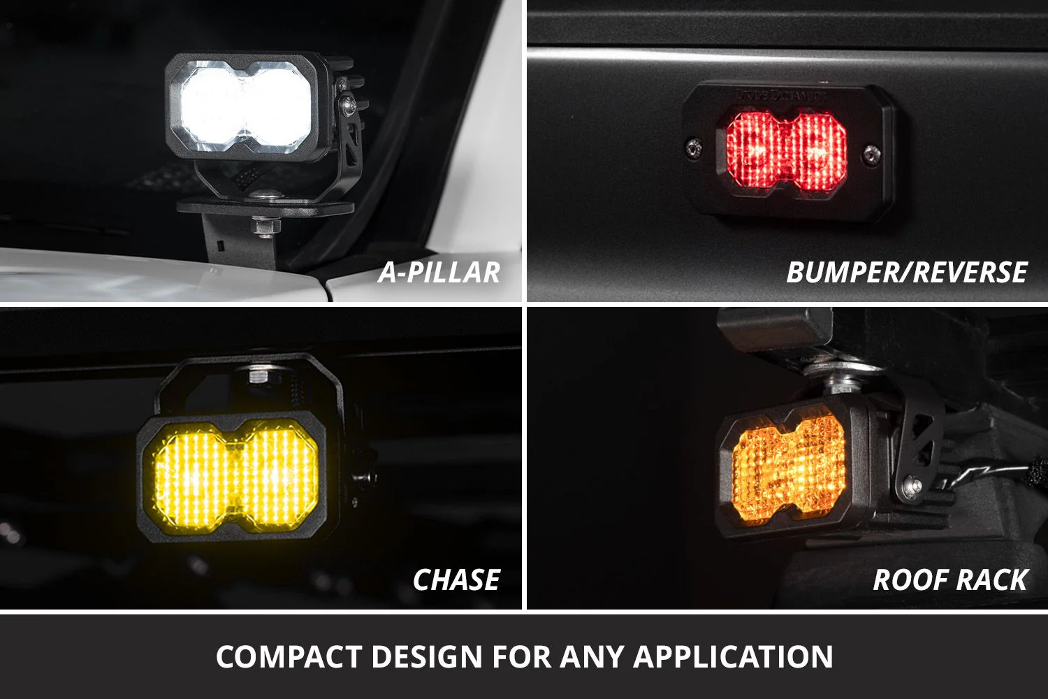 Diode Dynamics C2 2.0 Yellow Pro Flush Mount LED Pod (Pair) - Image 4