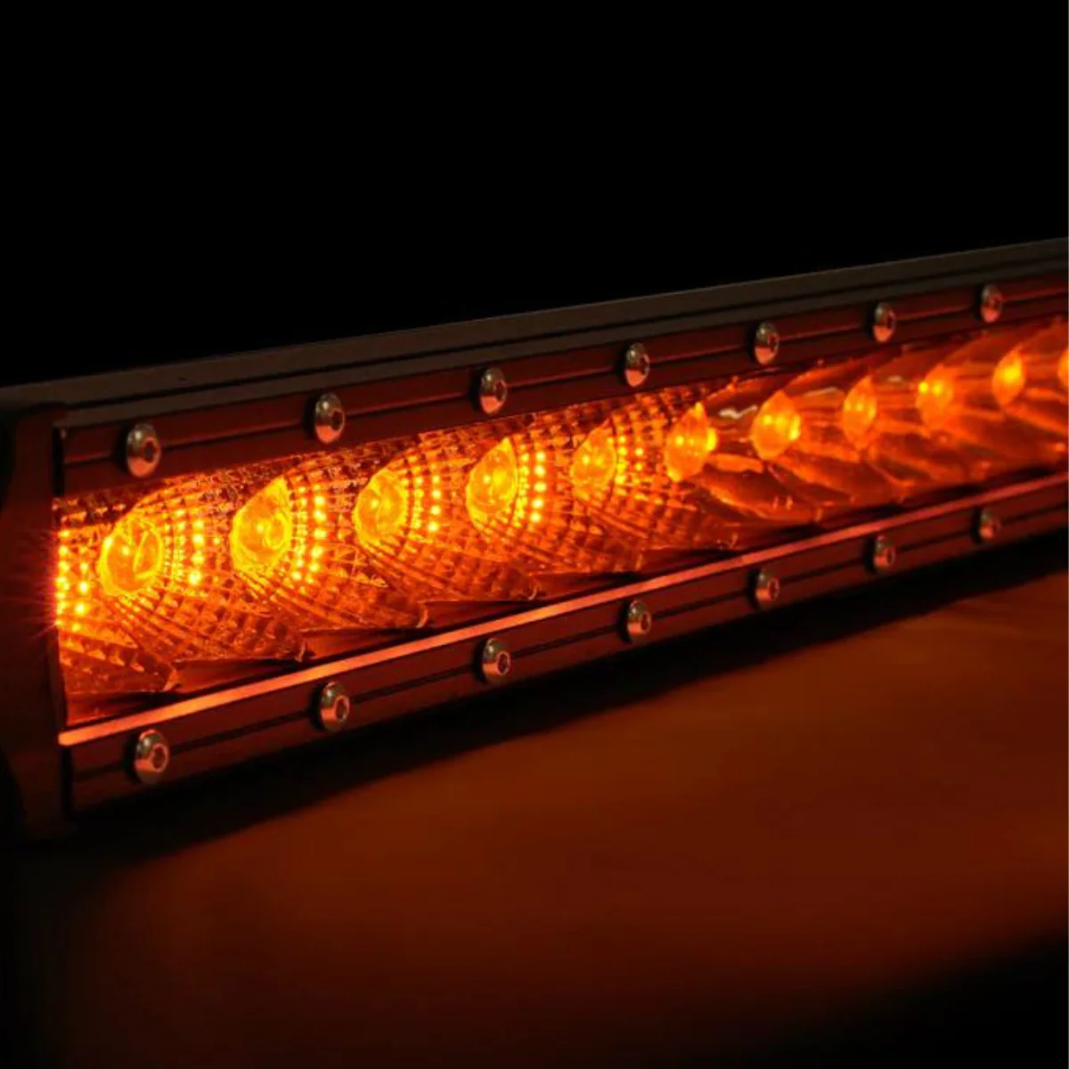 Cali Raised 32" Slim Single Row Amber LED Light Bar - Image 3
