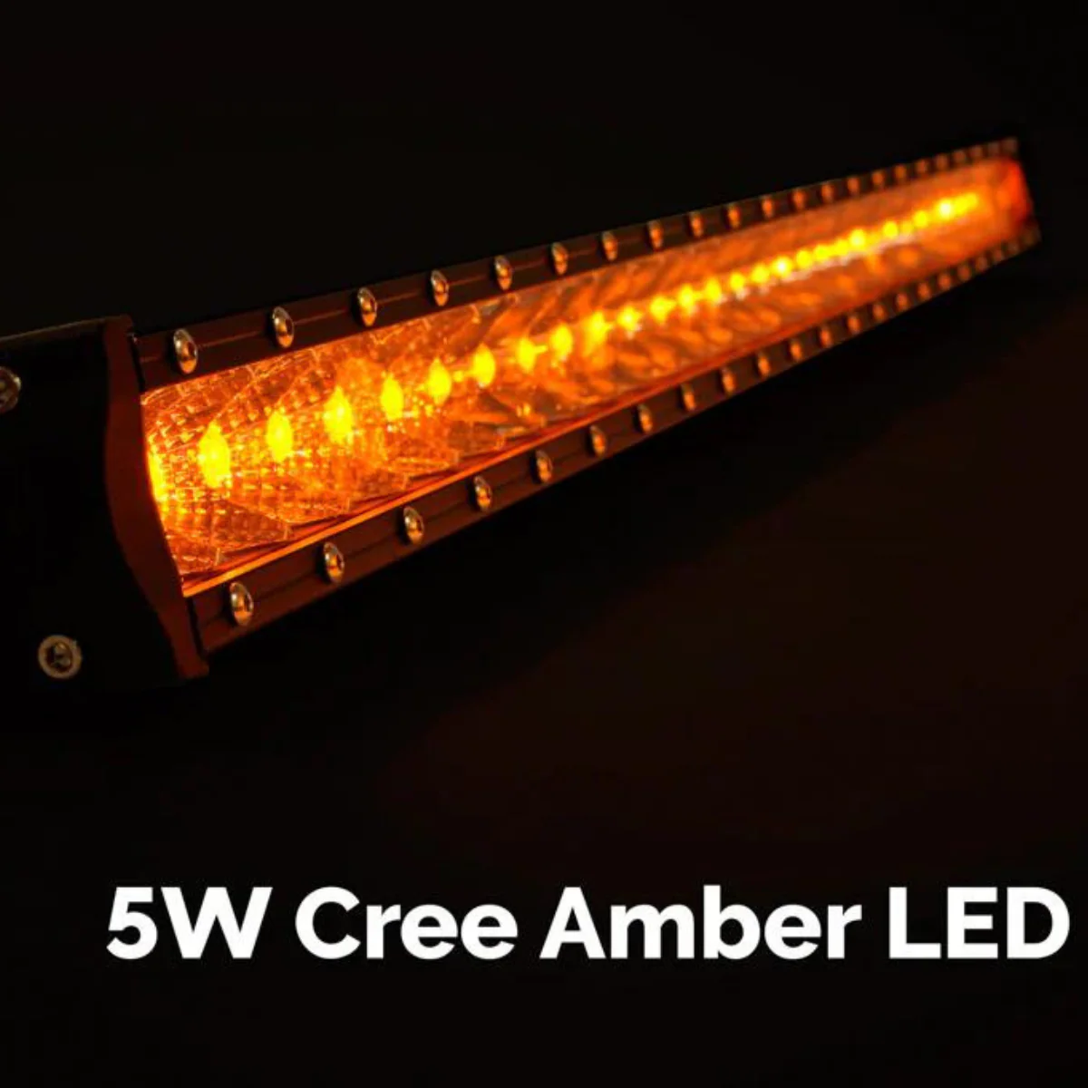 Cali Raised 32" Slim Single Row Amber LED Light Bar - Image 4