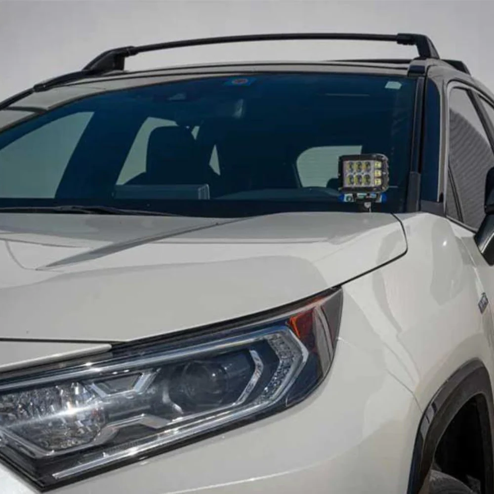 Cali Raised Low Profile LED Ditch Light Brackets Kit for RAV4 (2019-2024) - Image 4