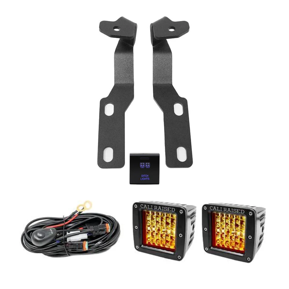 Cali Raised Low Profile LED Ditch Light Brackets Kit for RAV4 (2019-2024) - Image 6