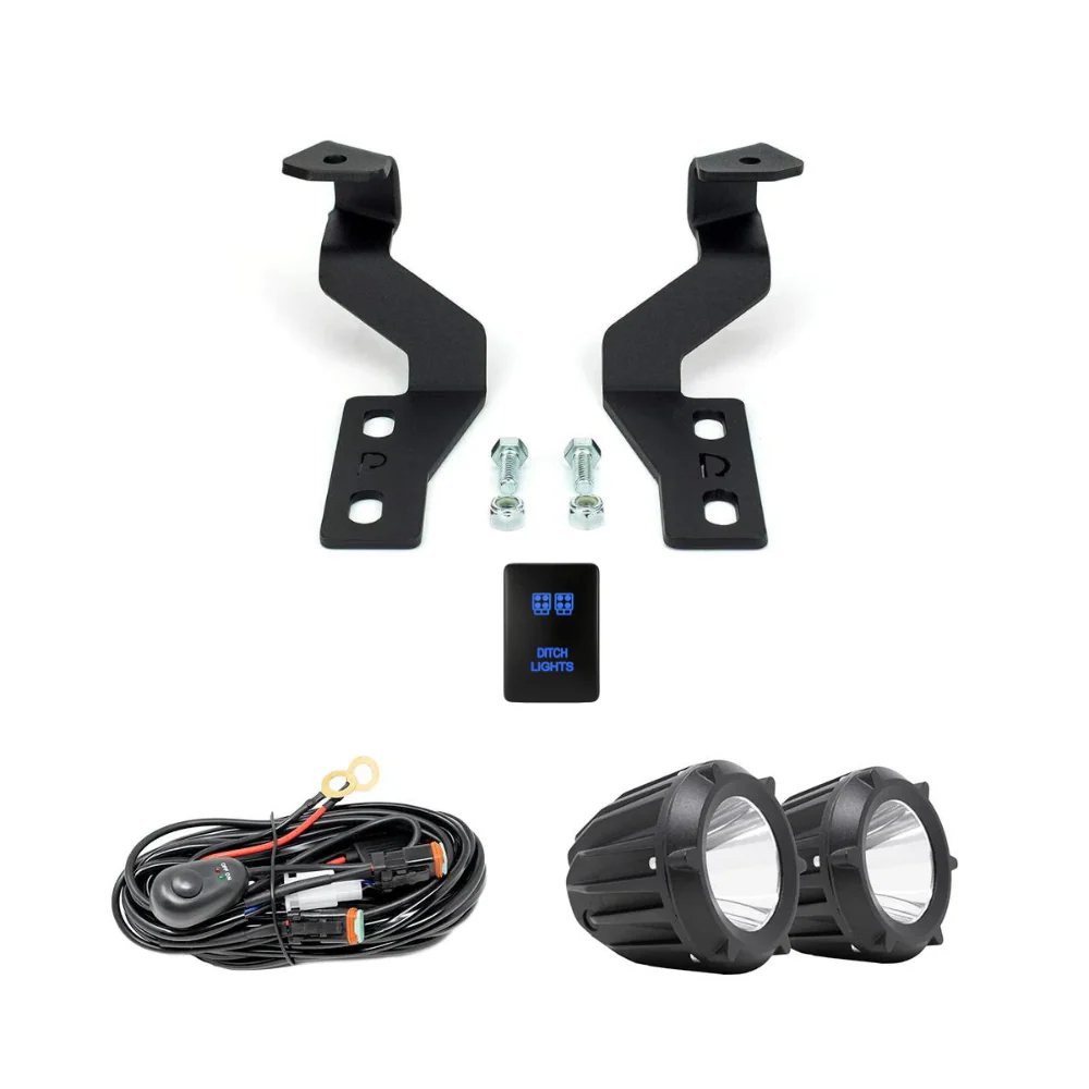 Cali Raised Low Profile LED Ditch Light Brackets Kit for Tundra (2014-2021) - Image 5