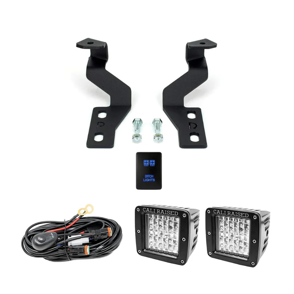 Cali Raised Low Profile LED Ditch Light Brackets Kit for Tundra (2014-2021) - Image 7