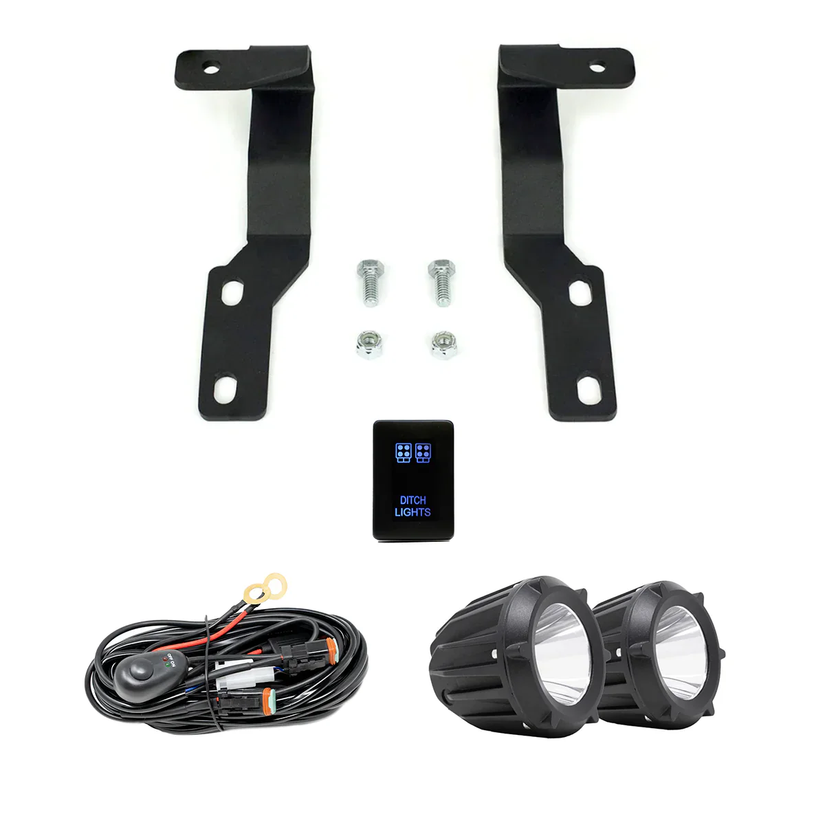 Cali Raised Low Profile LED Ditch Lights Brackets Kit for Tacoma (2005-2015) - Image 15