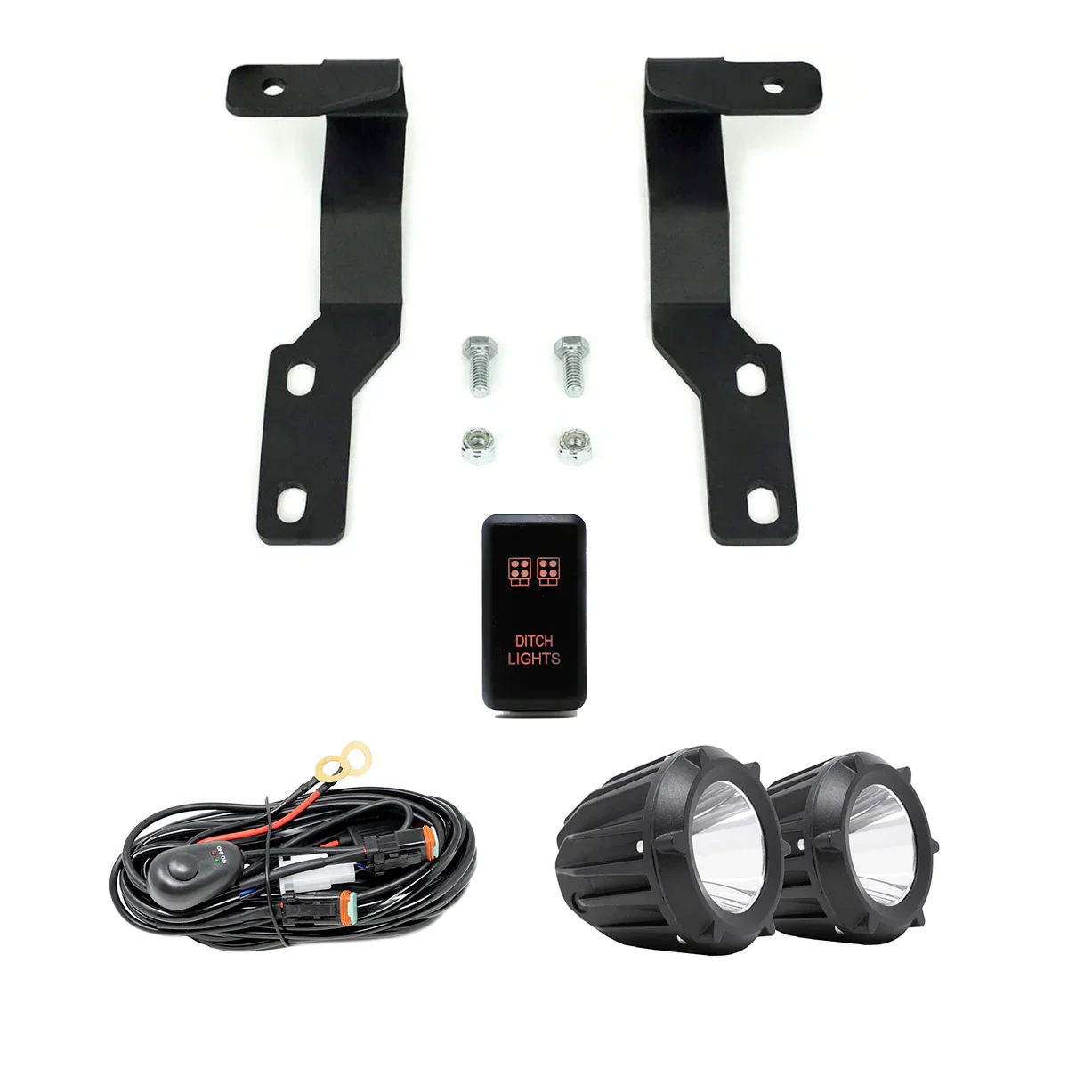Cali Raised Low Profile LED Ditch Lights Brackets Kit for Tacoma (2005-2015) - Image 16