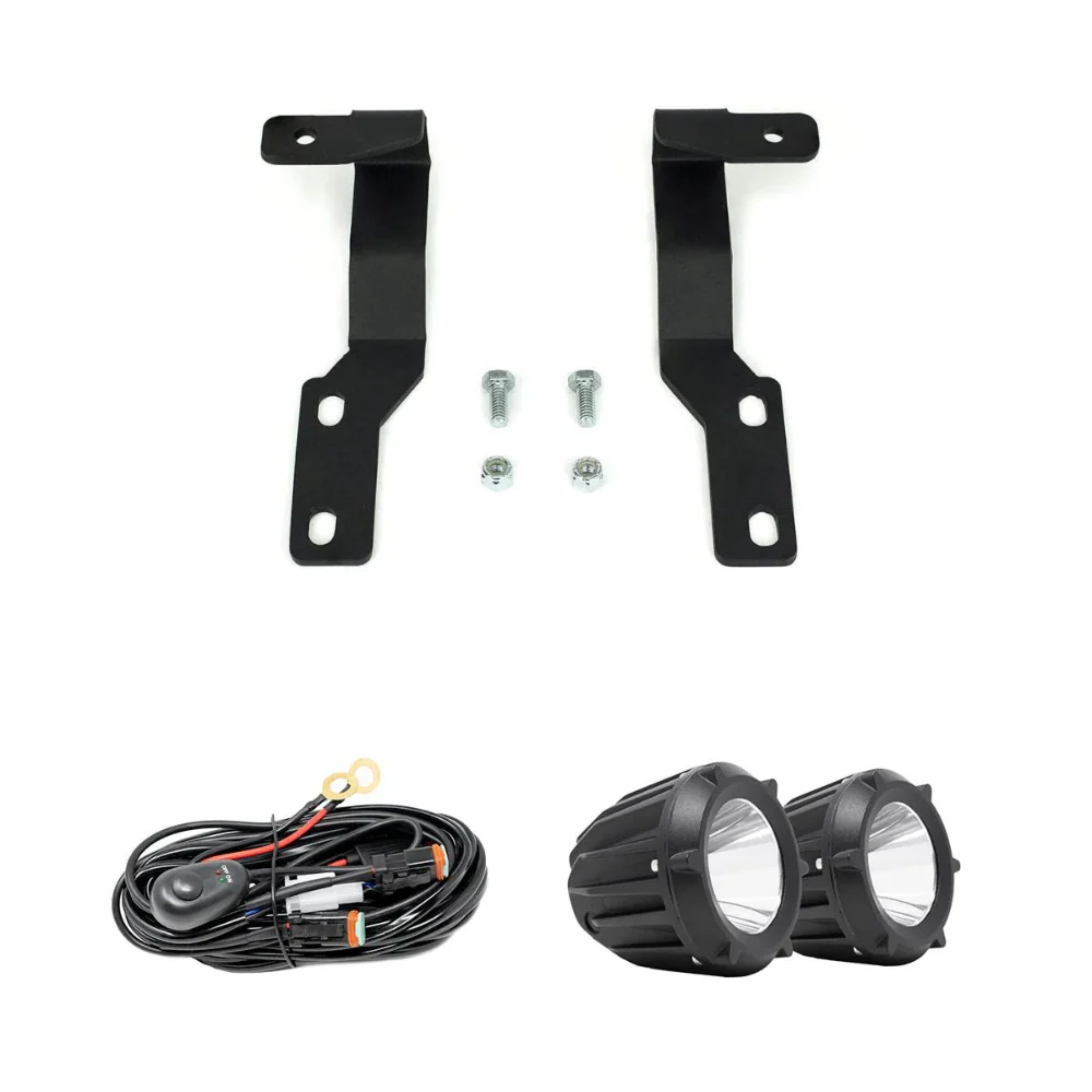 Cali Raised Low Profile LED Ditch Lights Brackets Kit for Tacoma (2005-2015) - Image 2