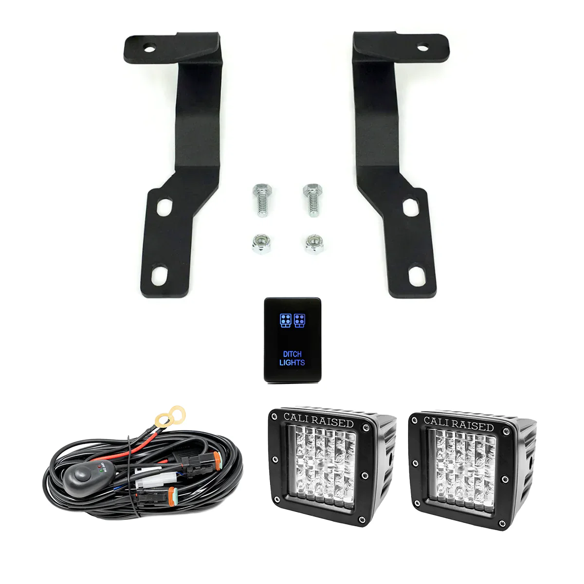 Cali Raised Low Profile LED Ditch Lights Brackets Kit for Tacoma (2005-2015) - Image 21