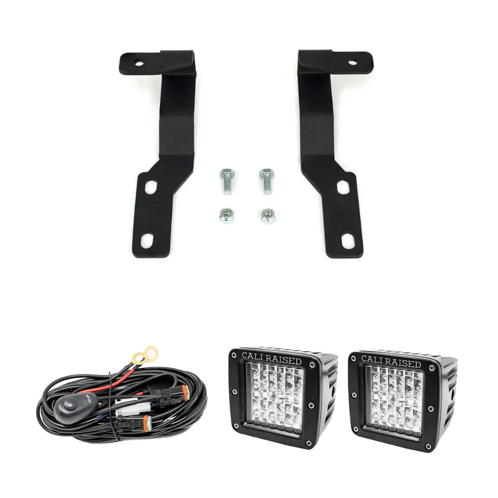 Cali Raised Low Profile LED Ditch Lights Brackets Kit for Tacoma (2005-2015) - Image 3