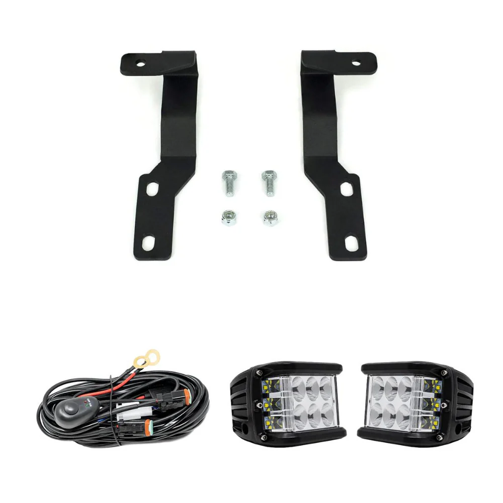 Cali Raised Low Profile LED Ditch Lights Brackets Kit for Tacoma (2005-2015) - Image 4
