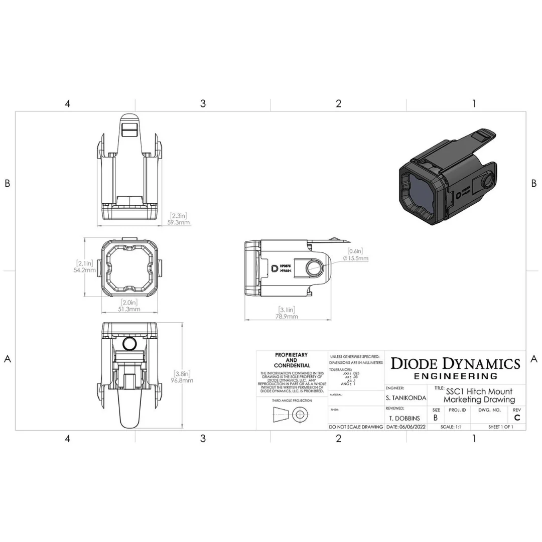 Diode Dynamics HitchMount LED Pod Reverse Kit for Ford Bronco (2021-2025) - Image 6