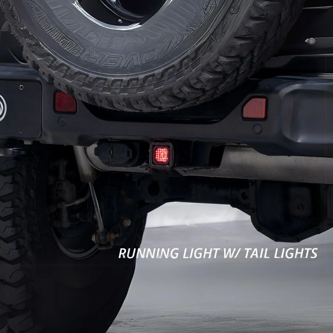 Diode Dynamics HitchMount LED Pod Reverse Kit for Jeep Wrangler (2018-2026) - Image 3
