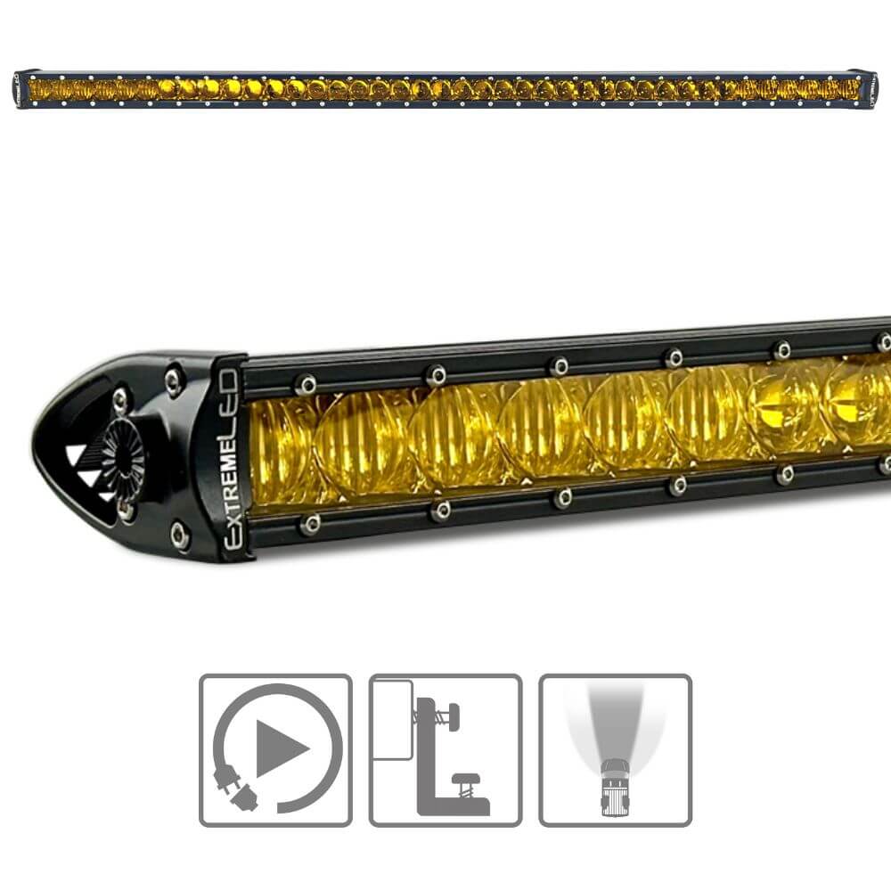Extreme LED Single Row Amber LED Light Bar - Image 21