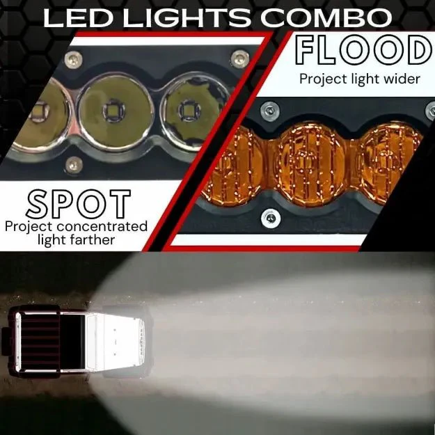 Extreme LED X6S Slim Amber/White LED Light Bar & Harness - Image 4