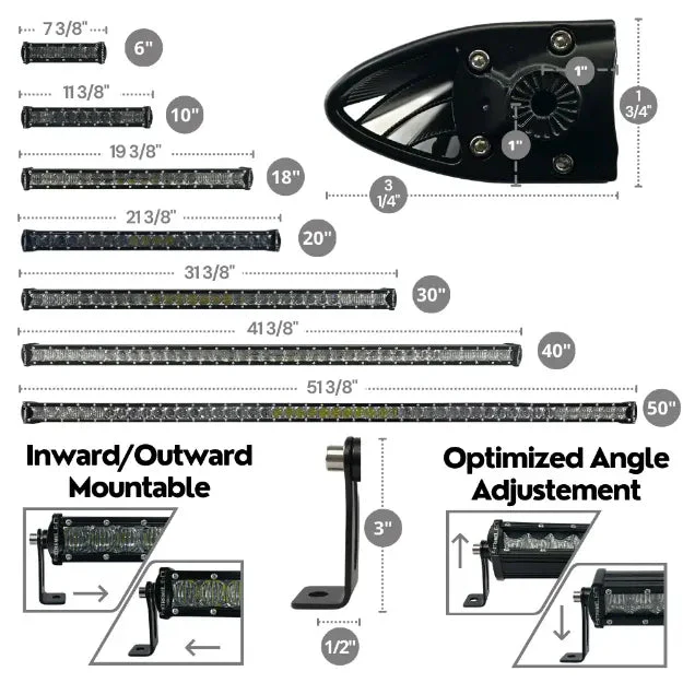 Extreme Series Single Row LED Light Bars - Image 2