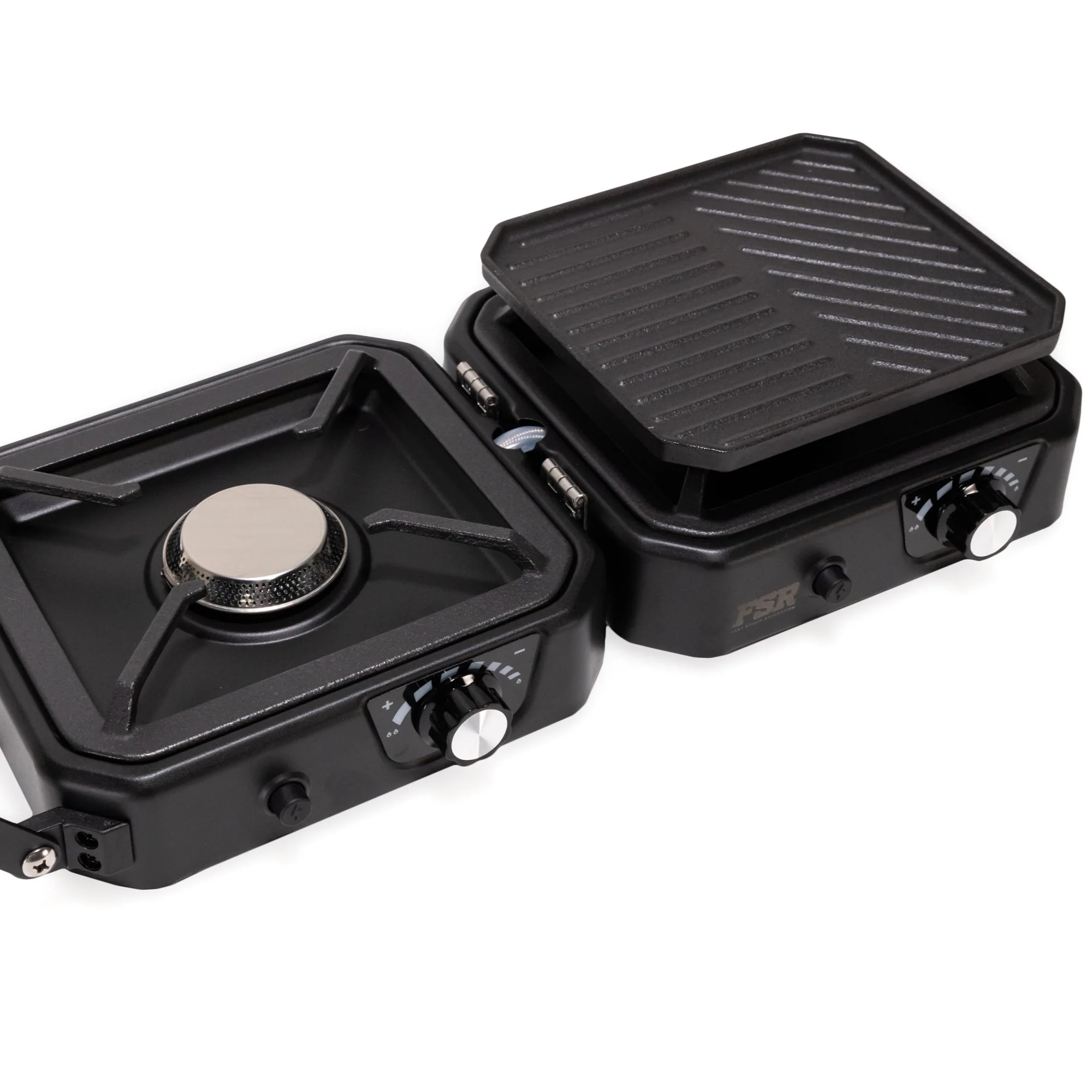 FSR Portable 2 Burner Camp Stove & Wind Screen - Image 3