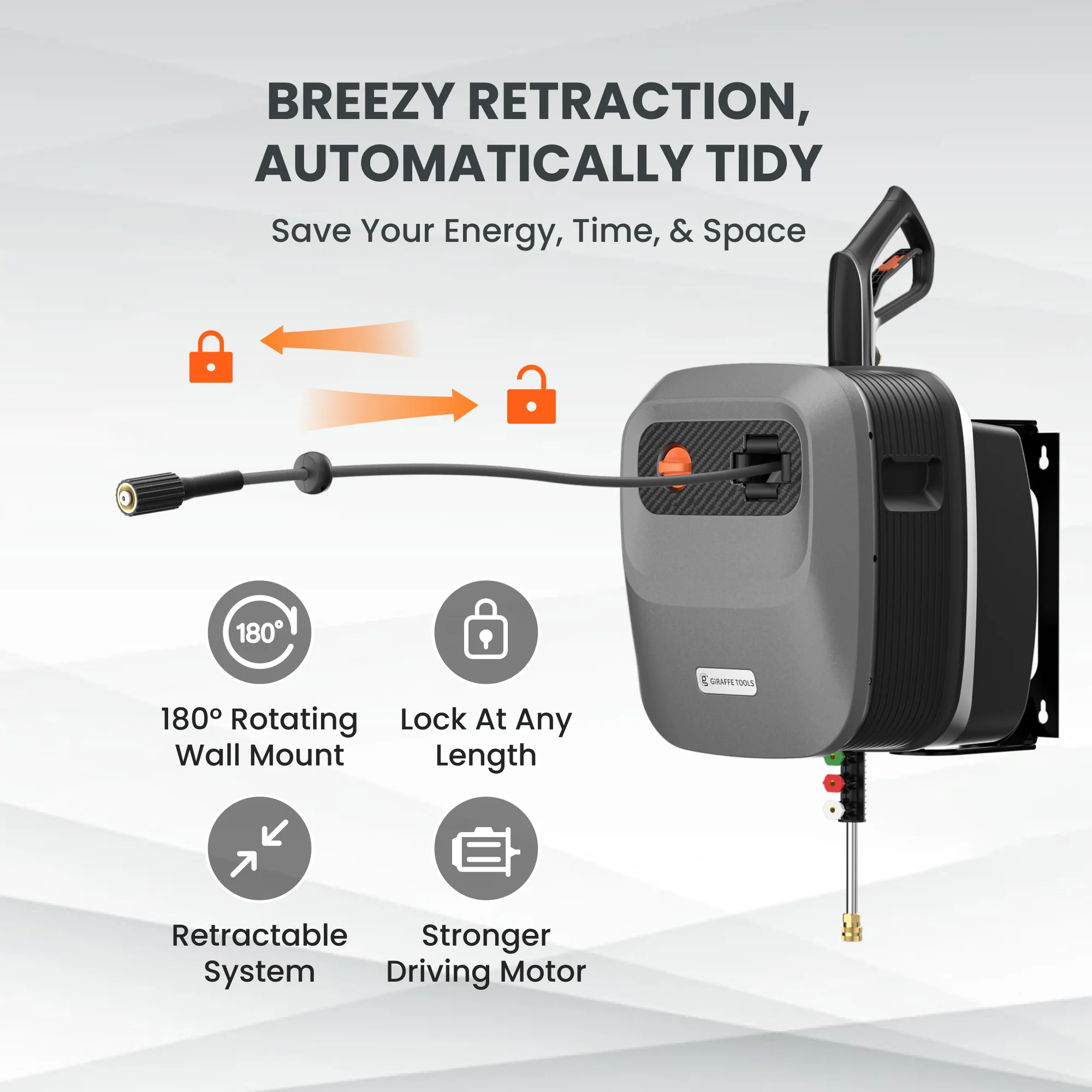 Giraffe Tools Grandfalls Retractable Pressure Washer G20 PRO - Image 2