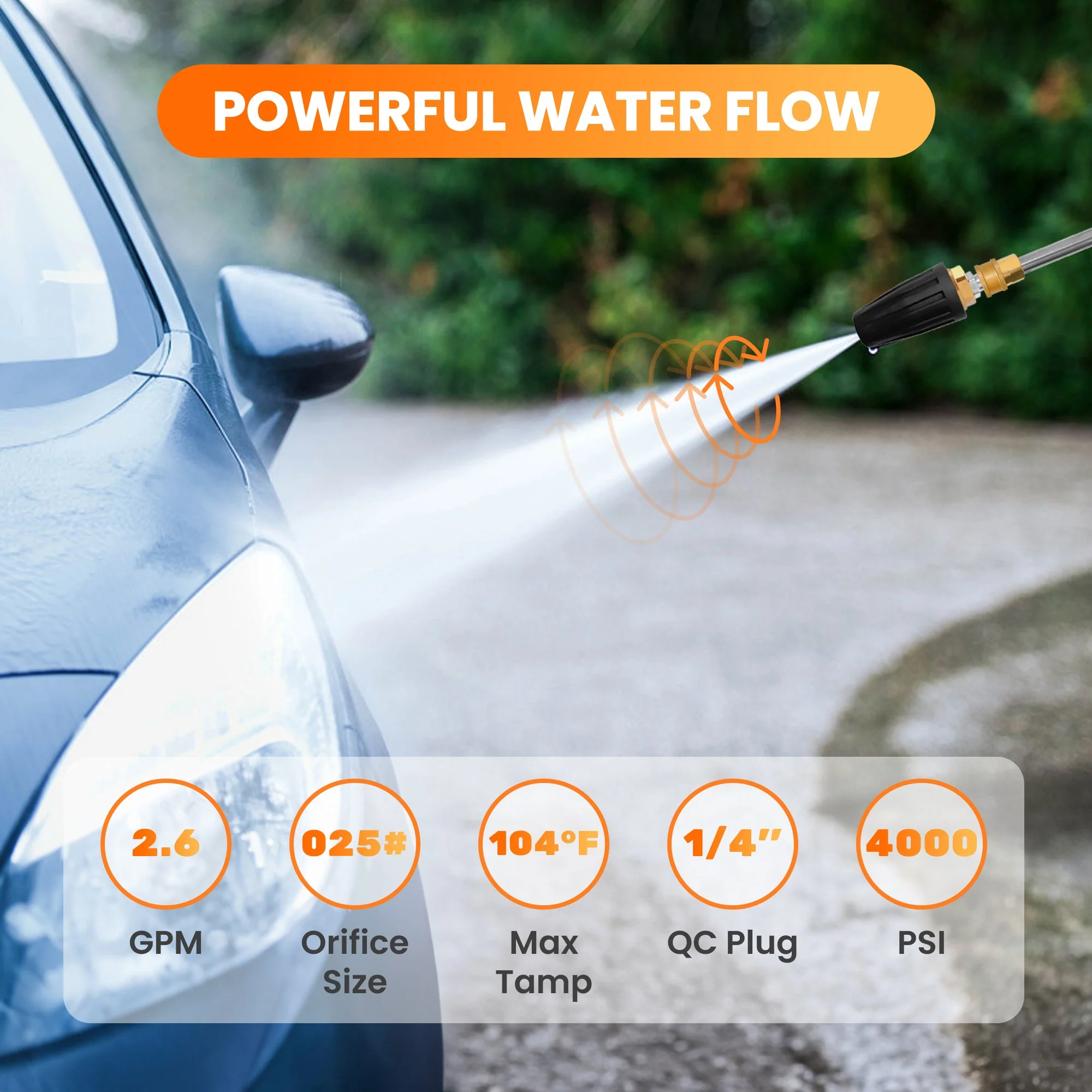 Giraffe Tools Pressure Washer Turbo Nozzle - Image 5