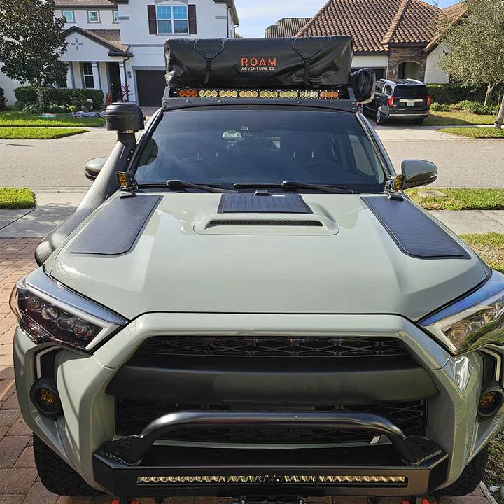 Lensun 80W Hood Solar Panel for 4Runner with Scoop (2003-2024) - Image 3