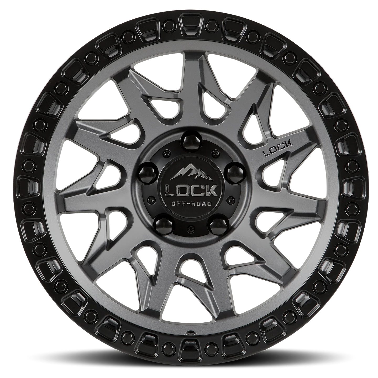 Lock Off-Road Lunatic Wheel (Matte Grey) - Image 2
