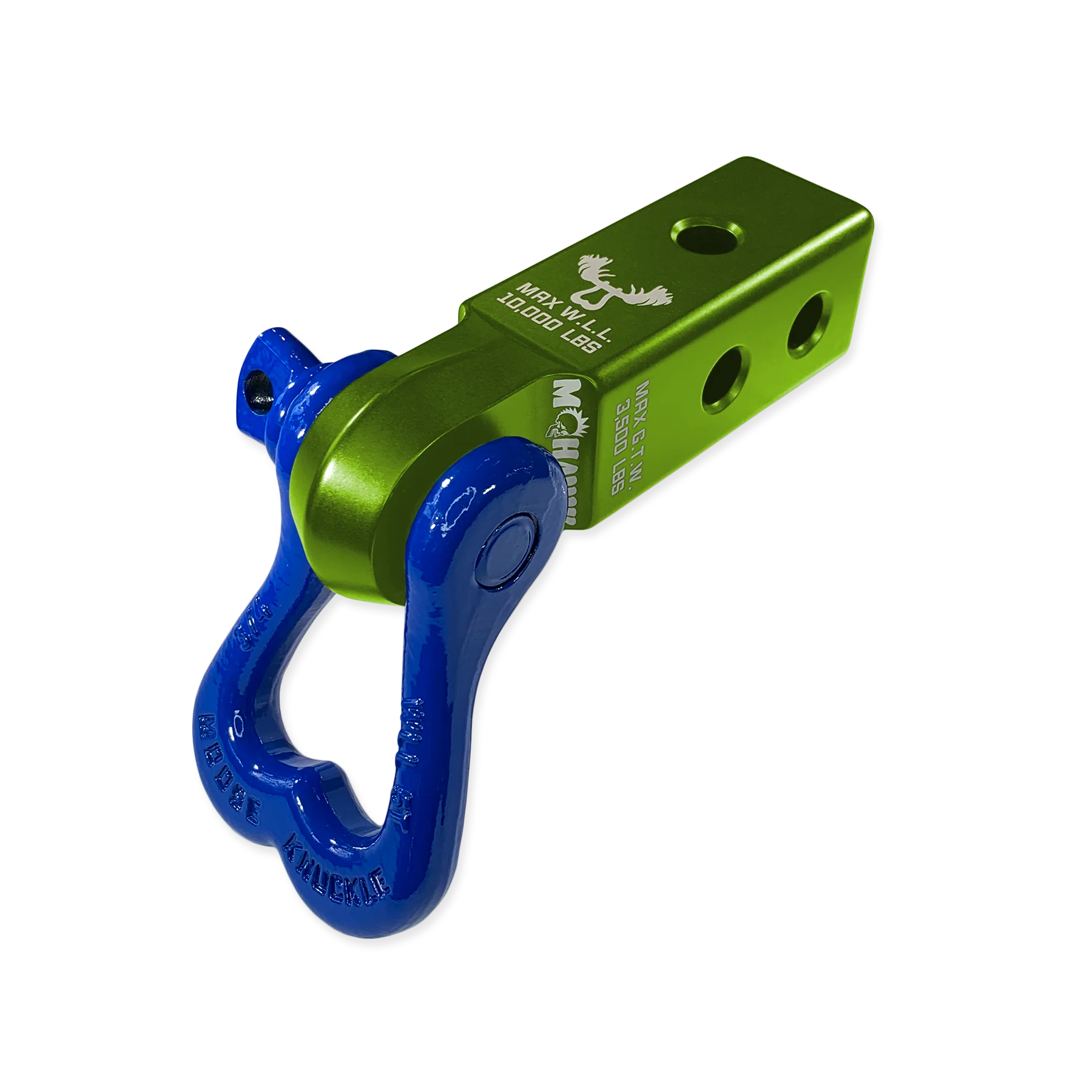 Moose Knuckle XL 3/4 Shackle and Green Mohawk 2.0 Receiver Combo - Image 4