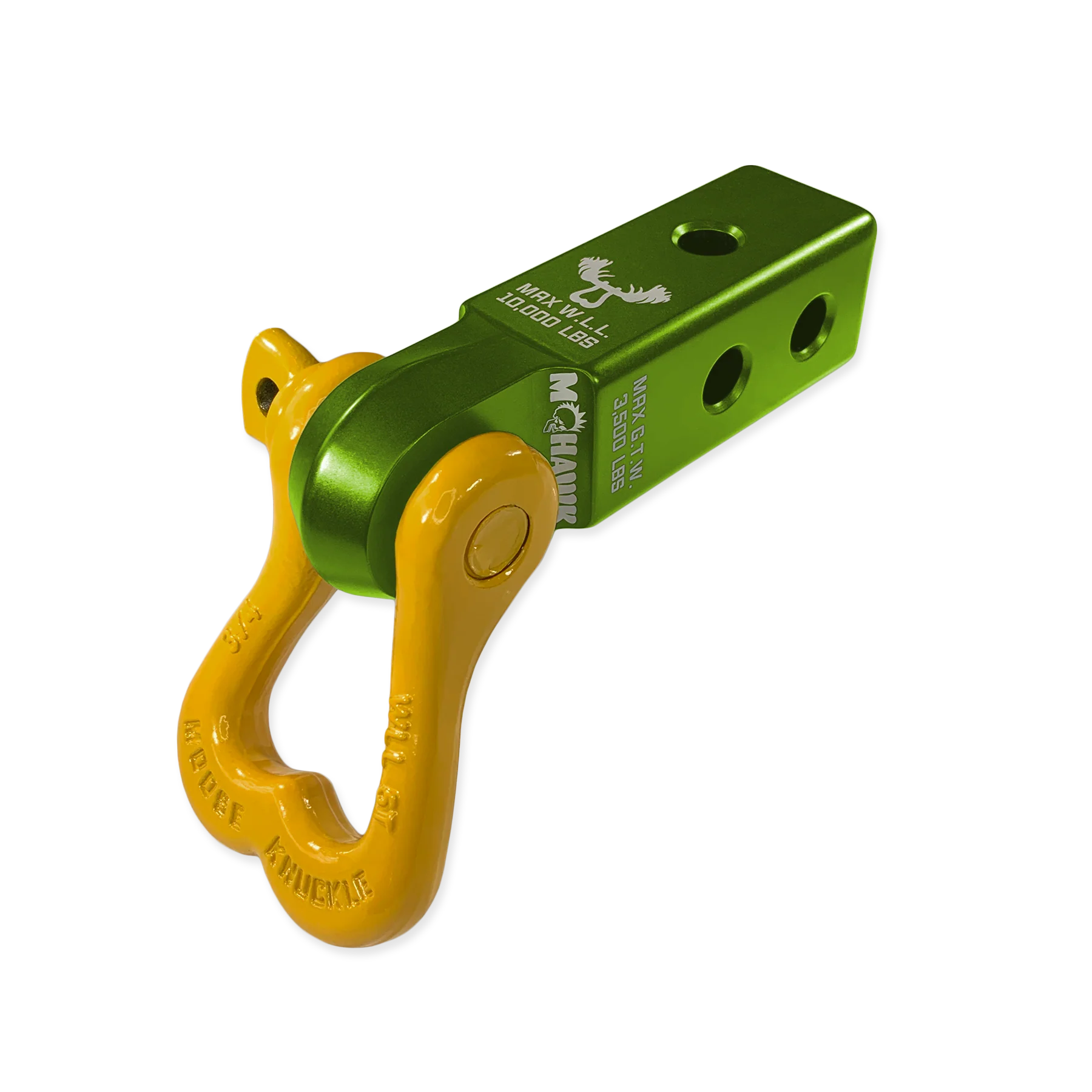 Moose Knuckle XL 3/4 Shackle and Green Mohawk 2.0 Receiver Combo - Image 8