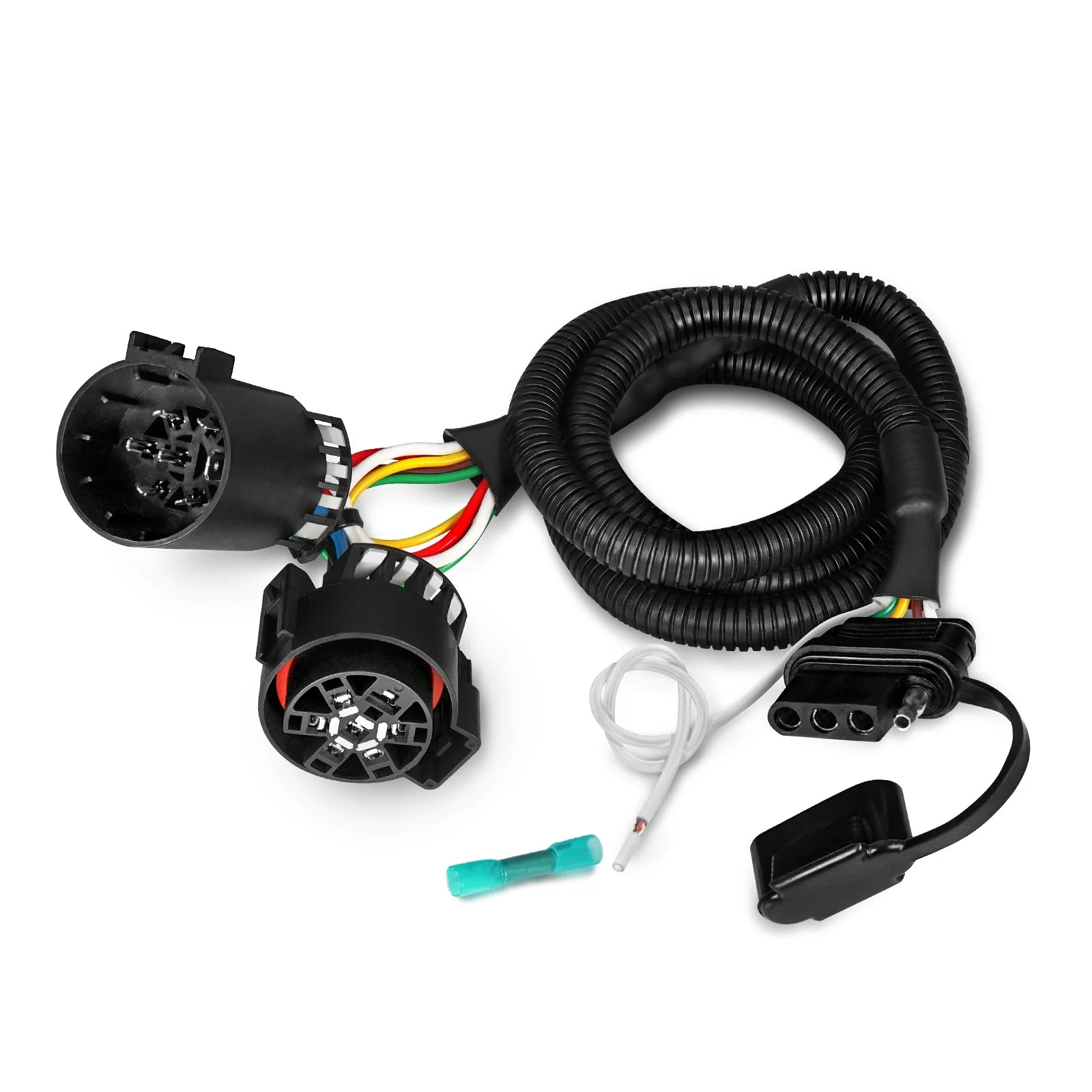 OPT7 Redline Parlux Triple Row LED Tailgate Light Bar Bundle with 7 Pin to 4 Pin Trailer Extension Adapter Harness with Reverse Wire for Tacoma (2005-2023) - Image 5
