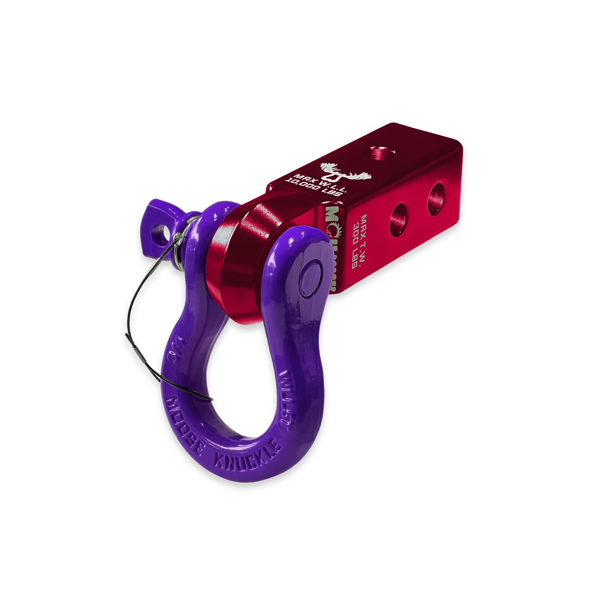 Red B'oh 3/4 Spin Pin Shackle and Mohawk 2.0 Receiver Combo - Image 2