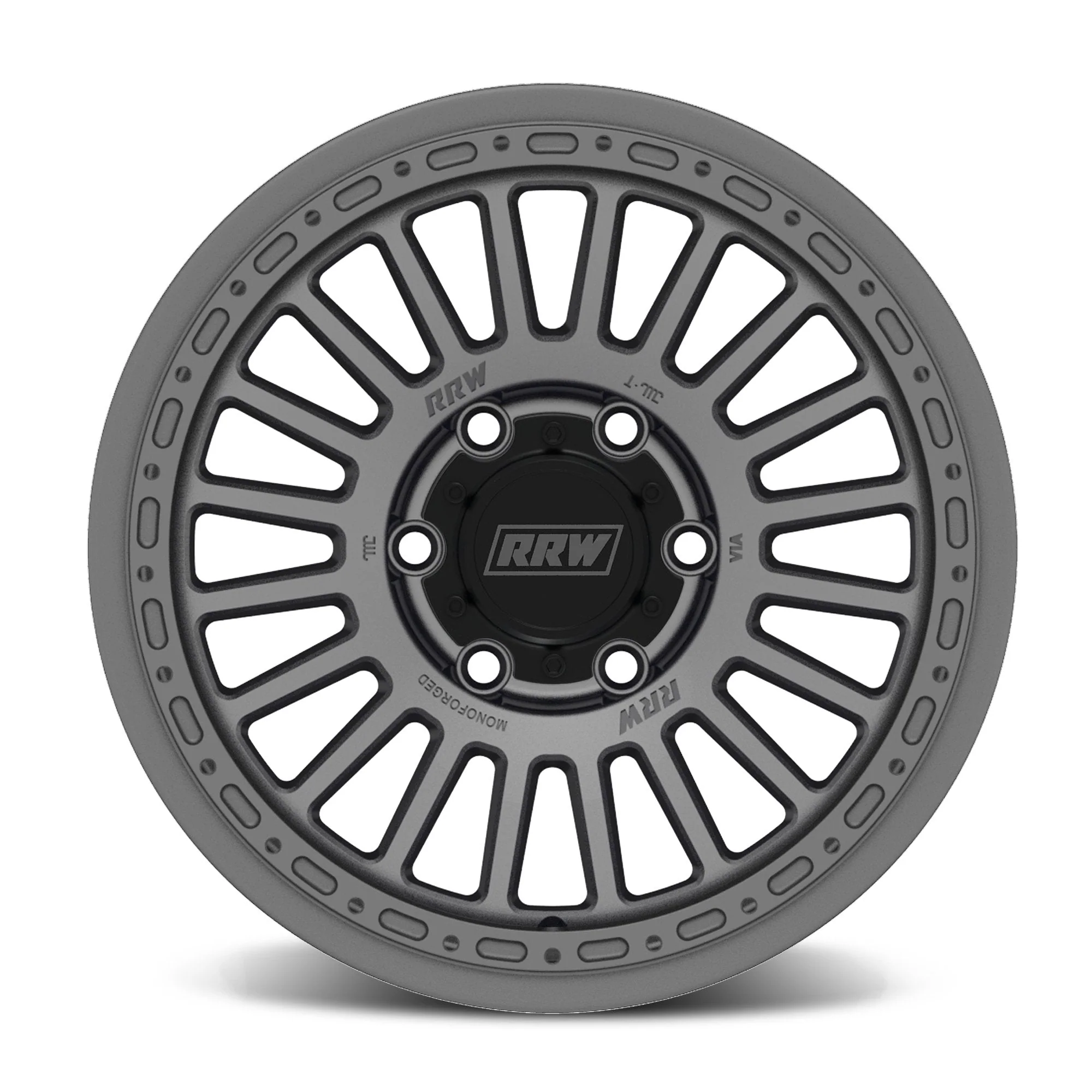 RRW RG6-H Hybrid Monoforged Wheel - Matte Gunmetal - Image 2