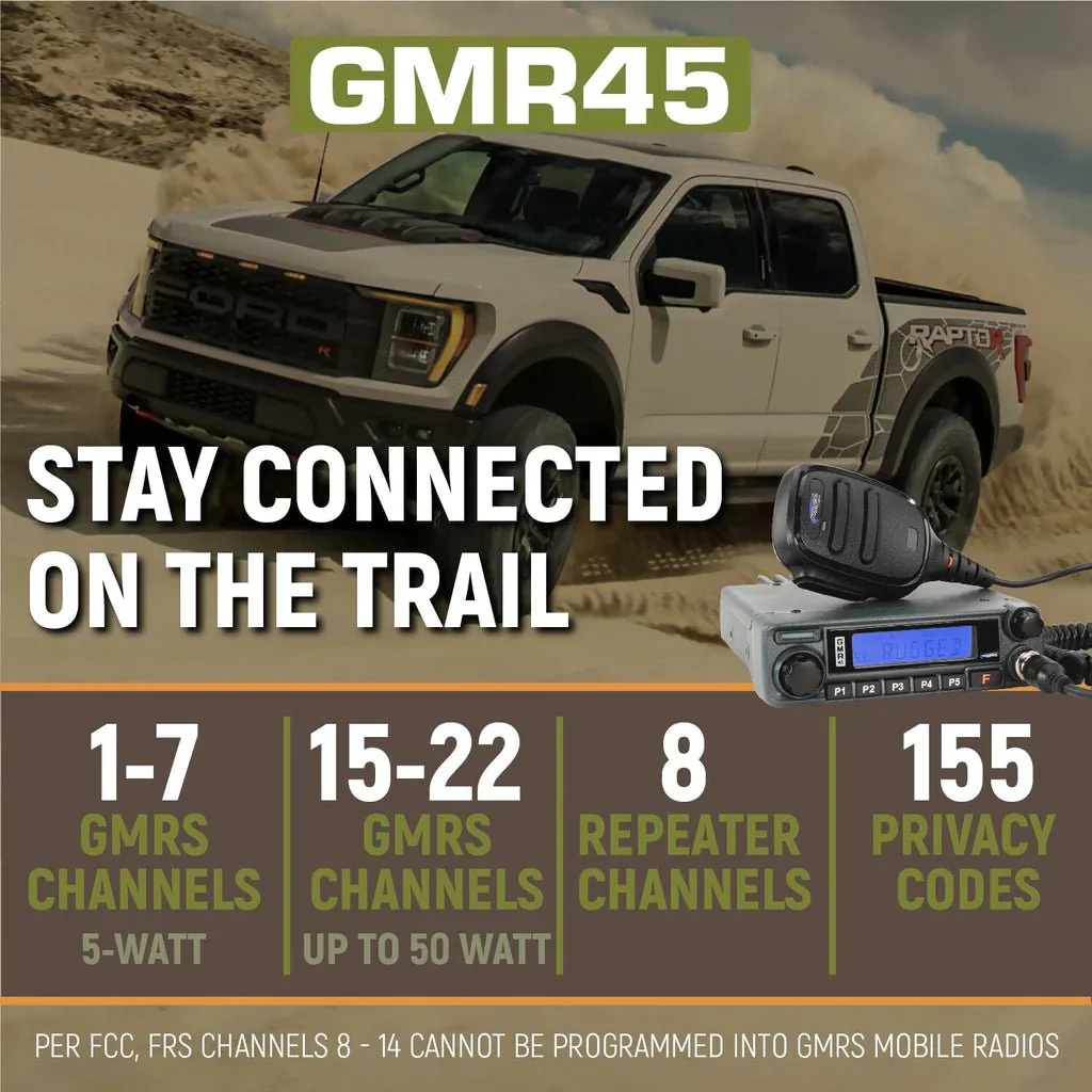 Rugged Two-Way Mobile Radio Kit for Ford Raptor (2010-2024) - Image 4
