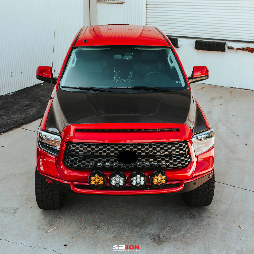 Seibon Carbon Fiber OEM-Style Hood for Tundra (2014-2021) - Image 7