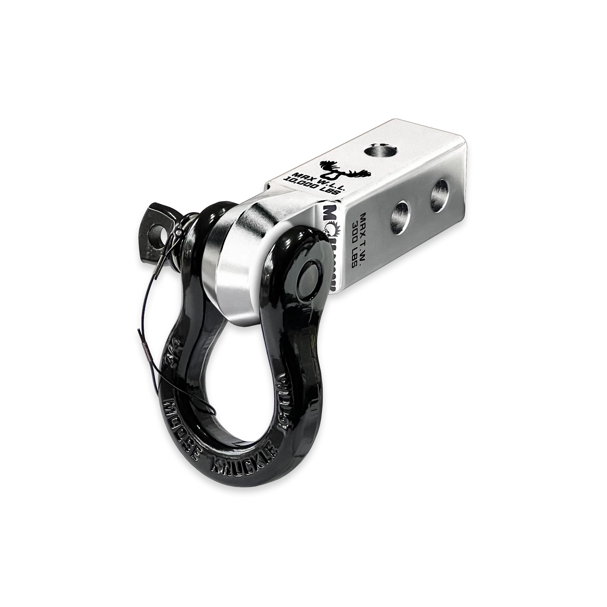 Silver B'oh 3/4 Spin Pin Shackle and Atomic Silver Mohawk 2.0 Receiver Combo - Image 10