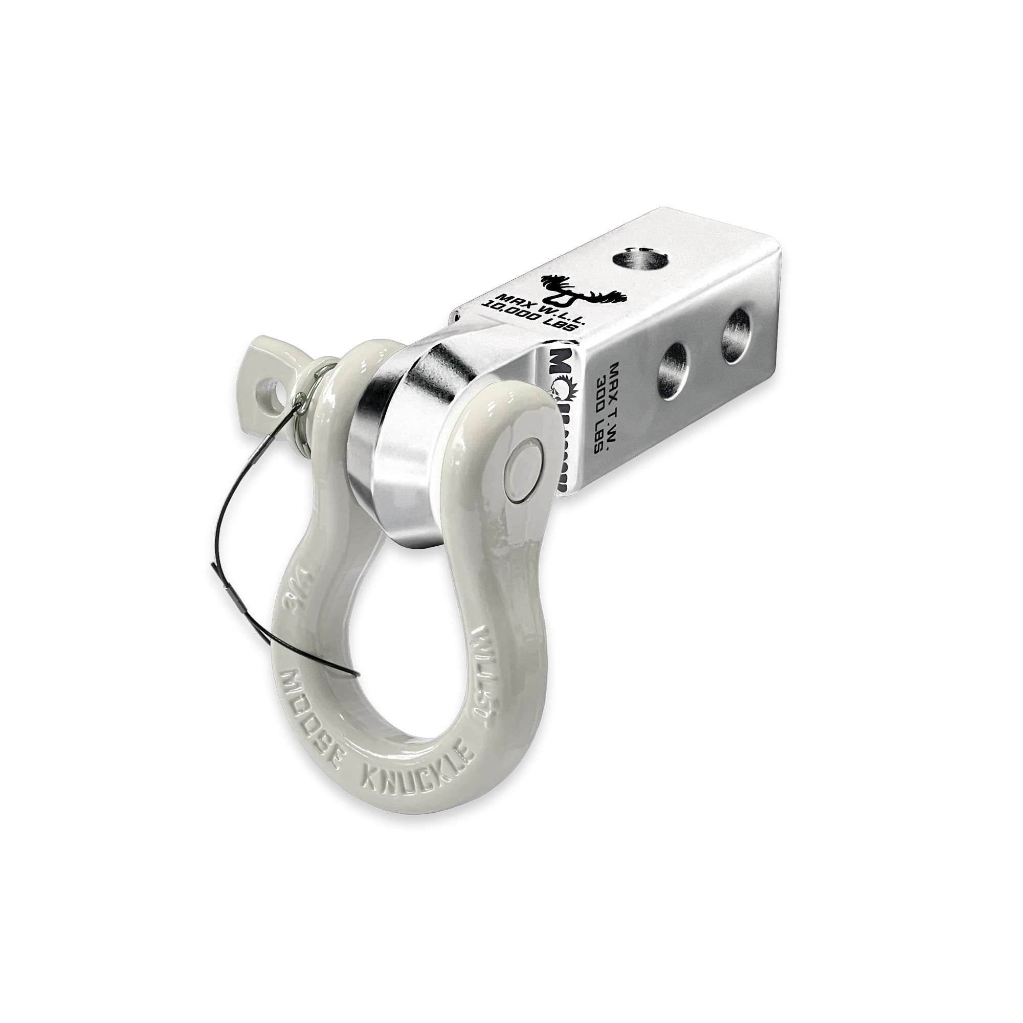Silver B'oh 3/4 Spin Pin Shackle and Atomic Silver Mohawk 2.0 Receiver Combo - Image 12
