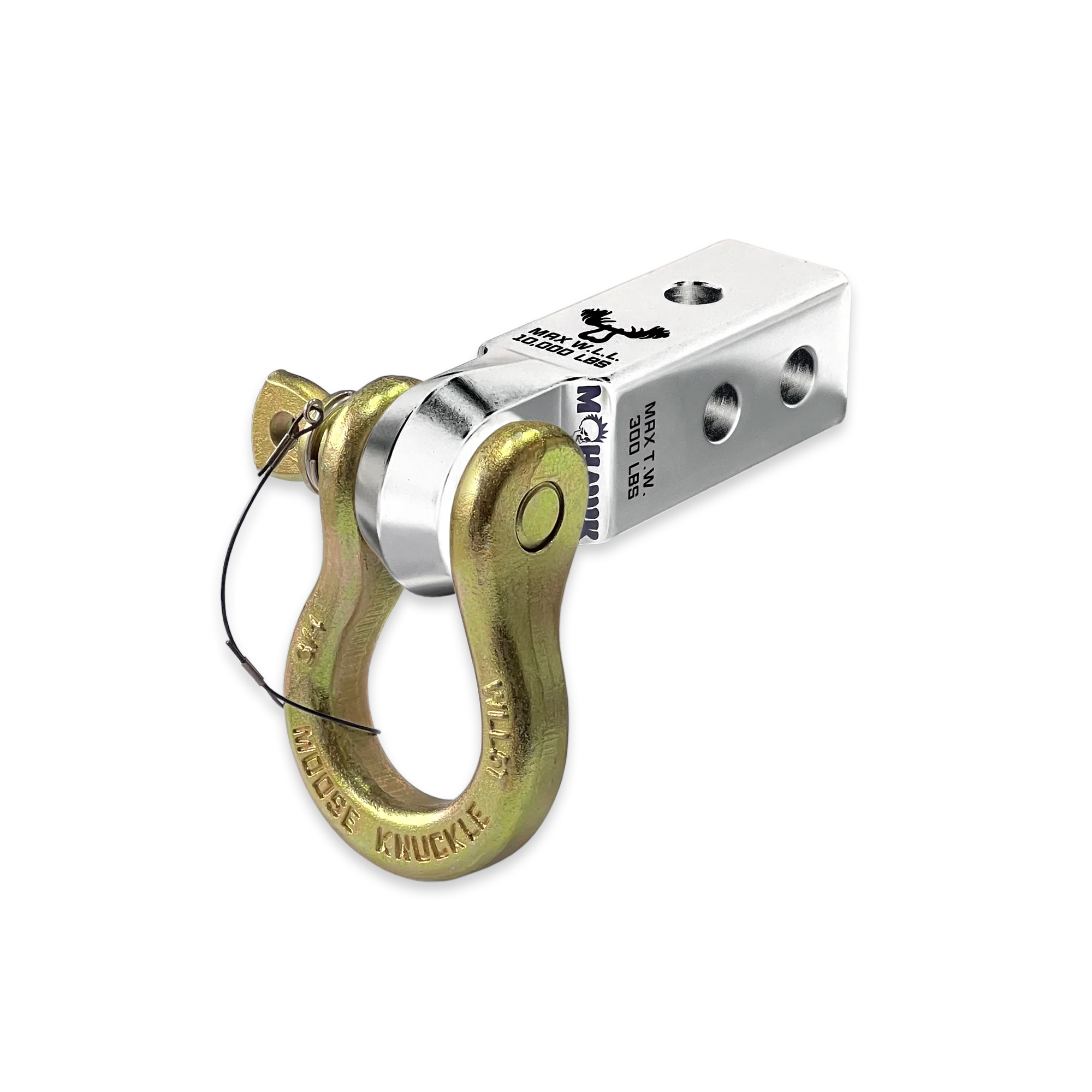Silver B'oh 3/4 Spin Pin Shackle and Atomic Silver Mohawk 2.0 Receiver Combo - Image 13