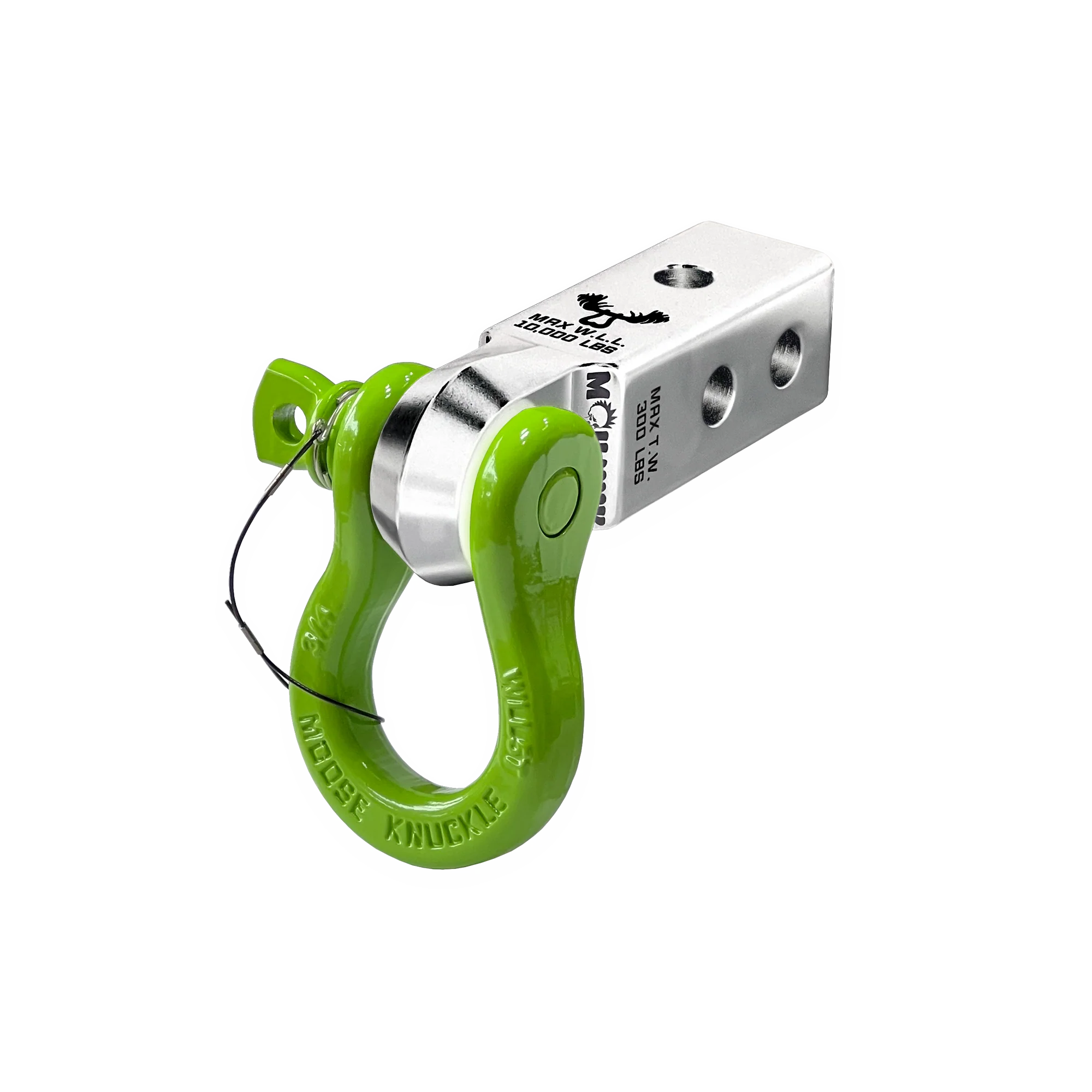 Silver B'oh 3/4 Spin Pin Shackle and Atomic Silver Mohawk 2.0 Receiver Combo - Image 5