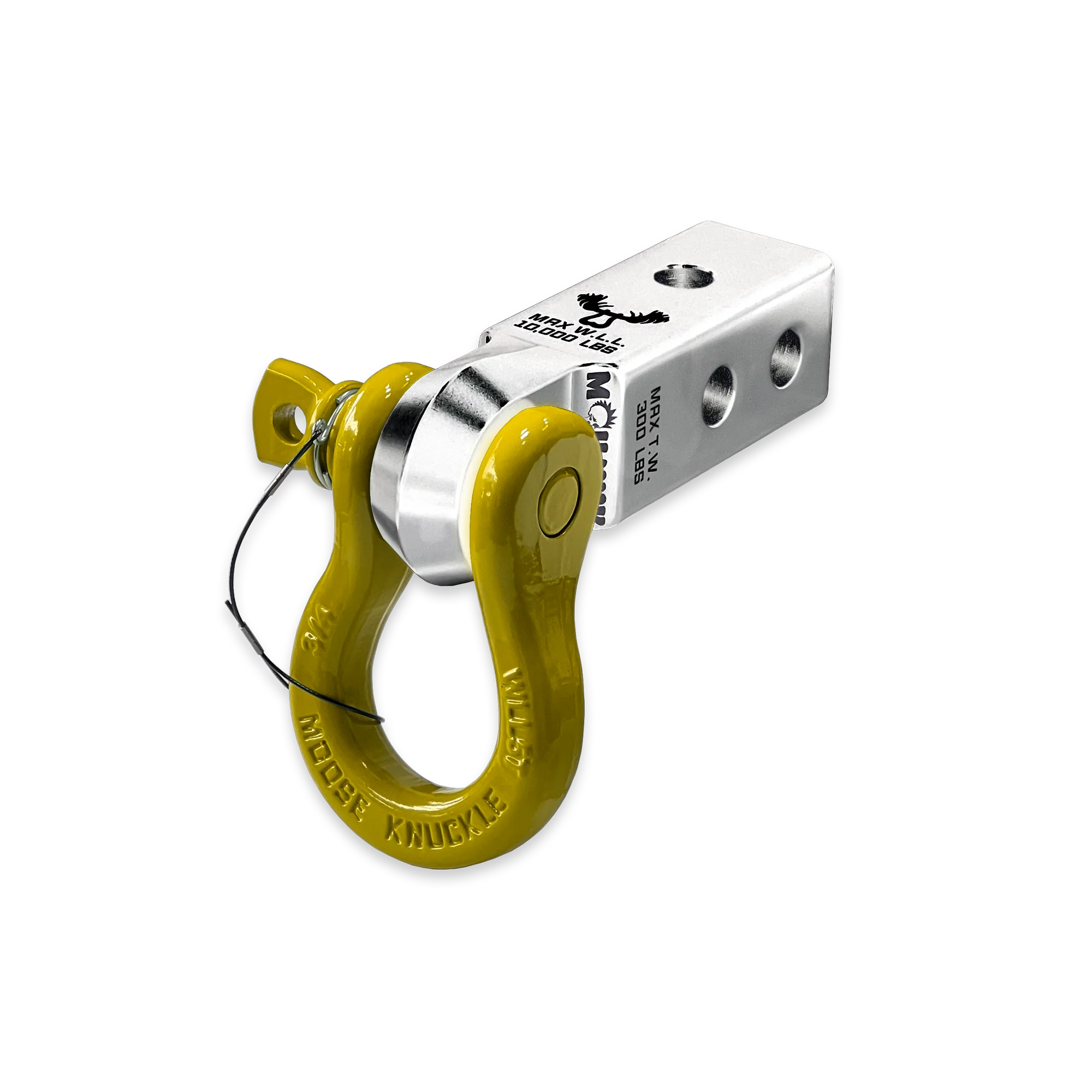 Silver B'oh 3/4 Spin Pin Shackle and Atomic Silver Mohawk 2.0 Receiver Combo - Image 6