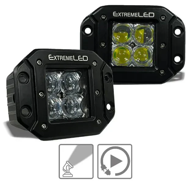 Spot and Flood Flush Mount Extreme Series 3" LED Light Pod (All Options) - Image 11