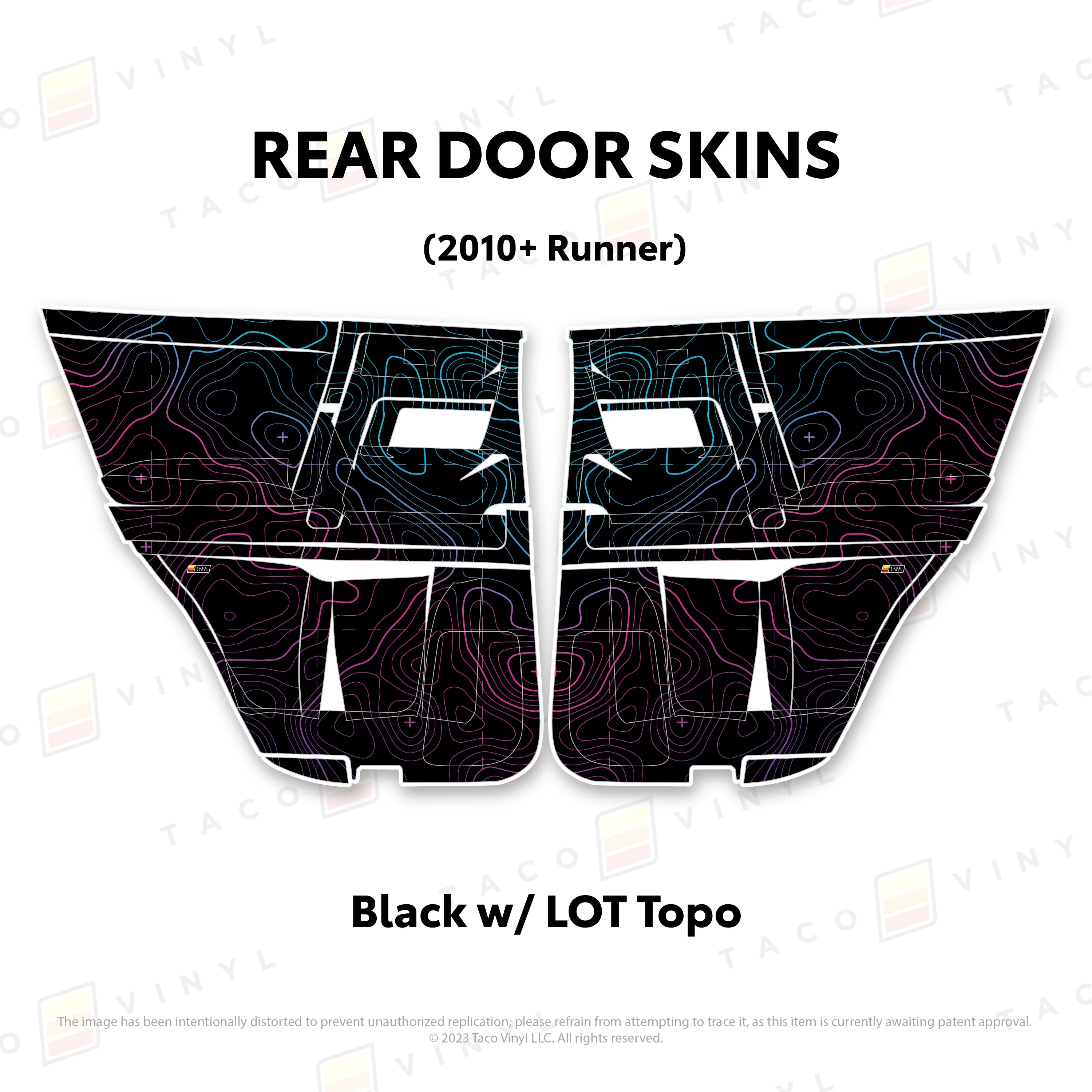 Taco Vinyl Door Skins for 4Runner (2010-2024) - Image 31