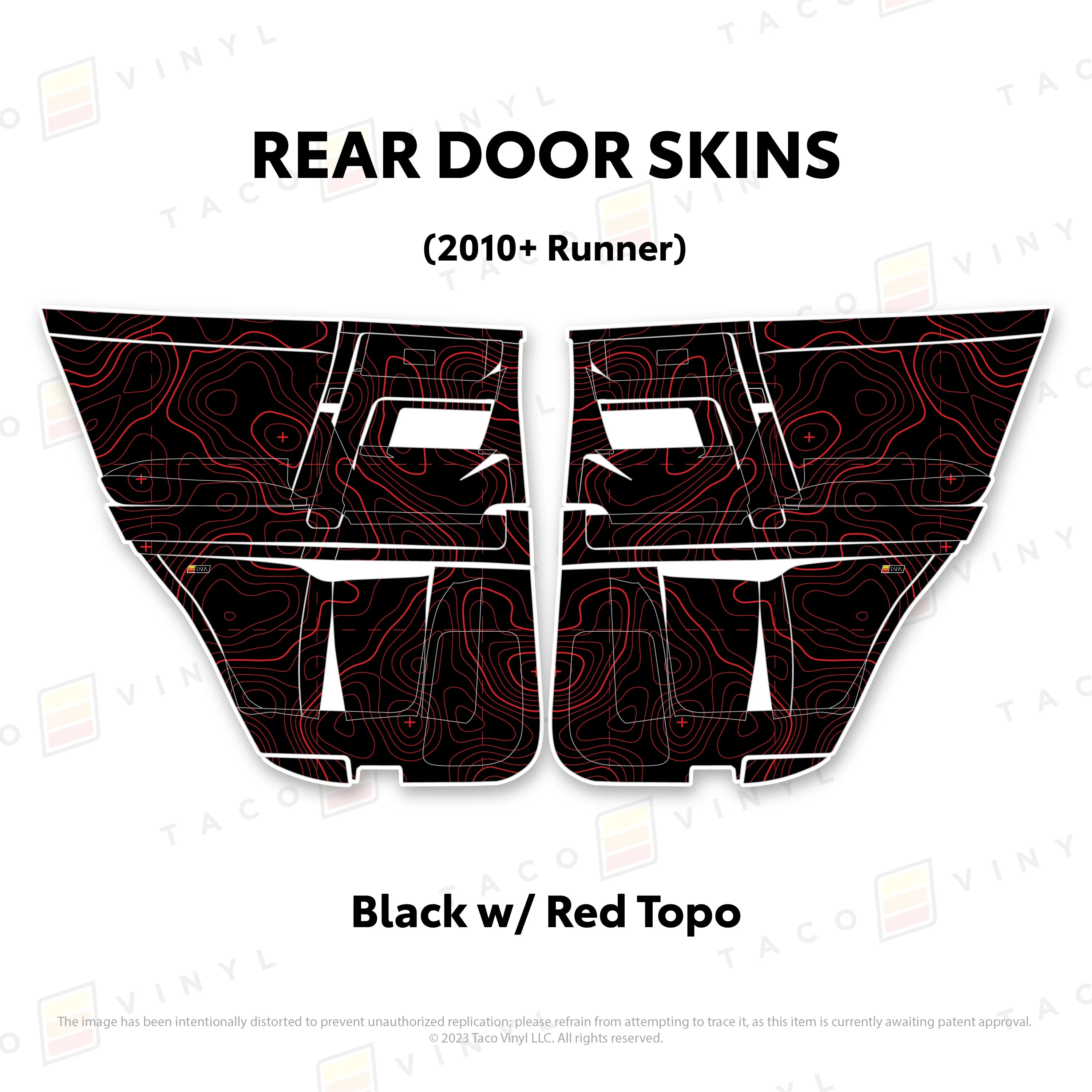 Taco Vinyl Door Skins for 4Runner (2010-2024) - Image 34