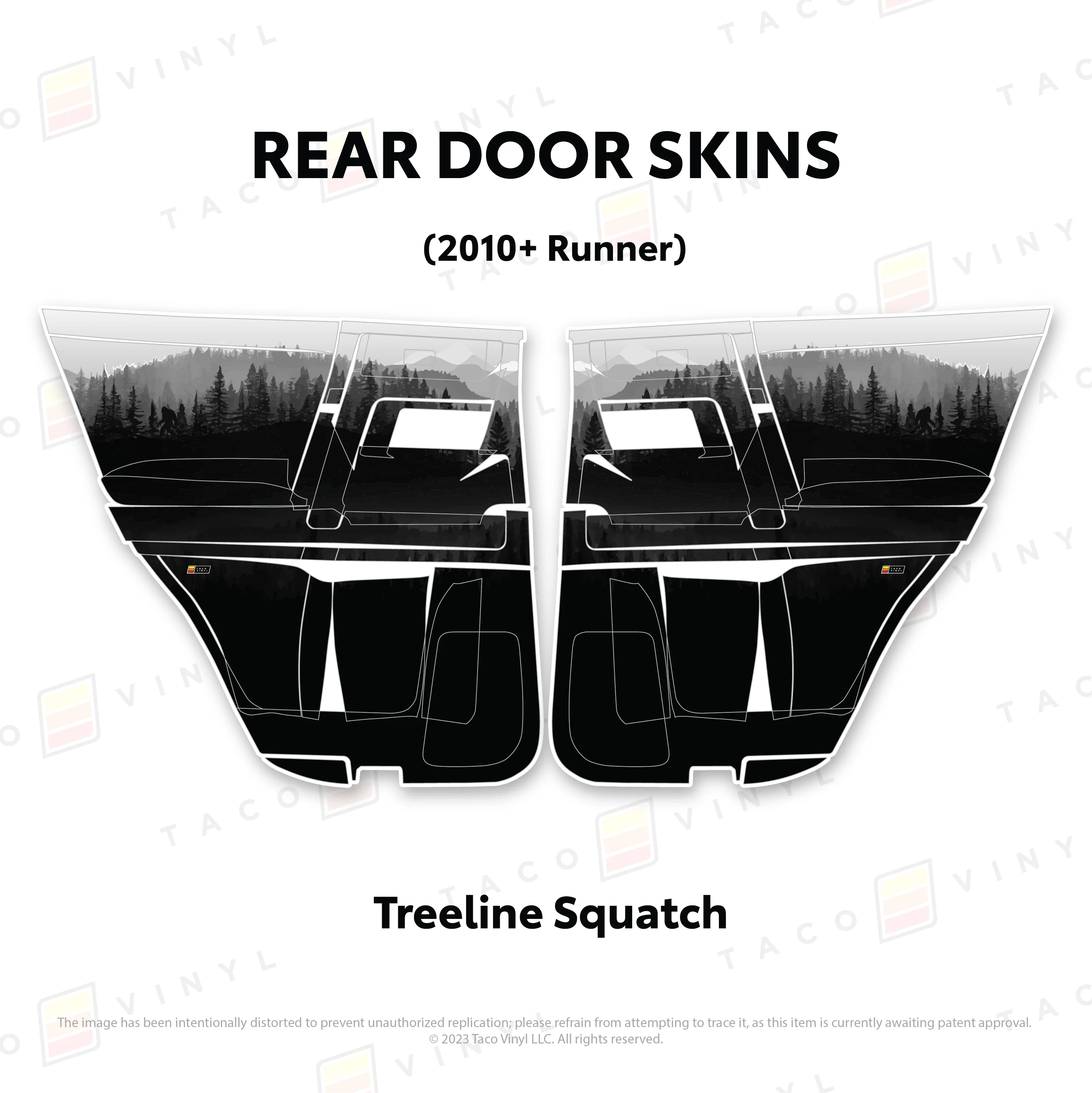 Taco Vinyl Door Skins for 4Runner (2010-2024) - Image 70