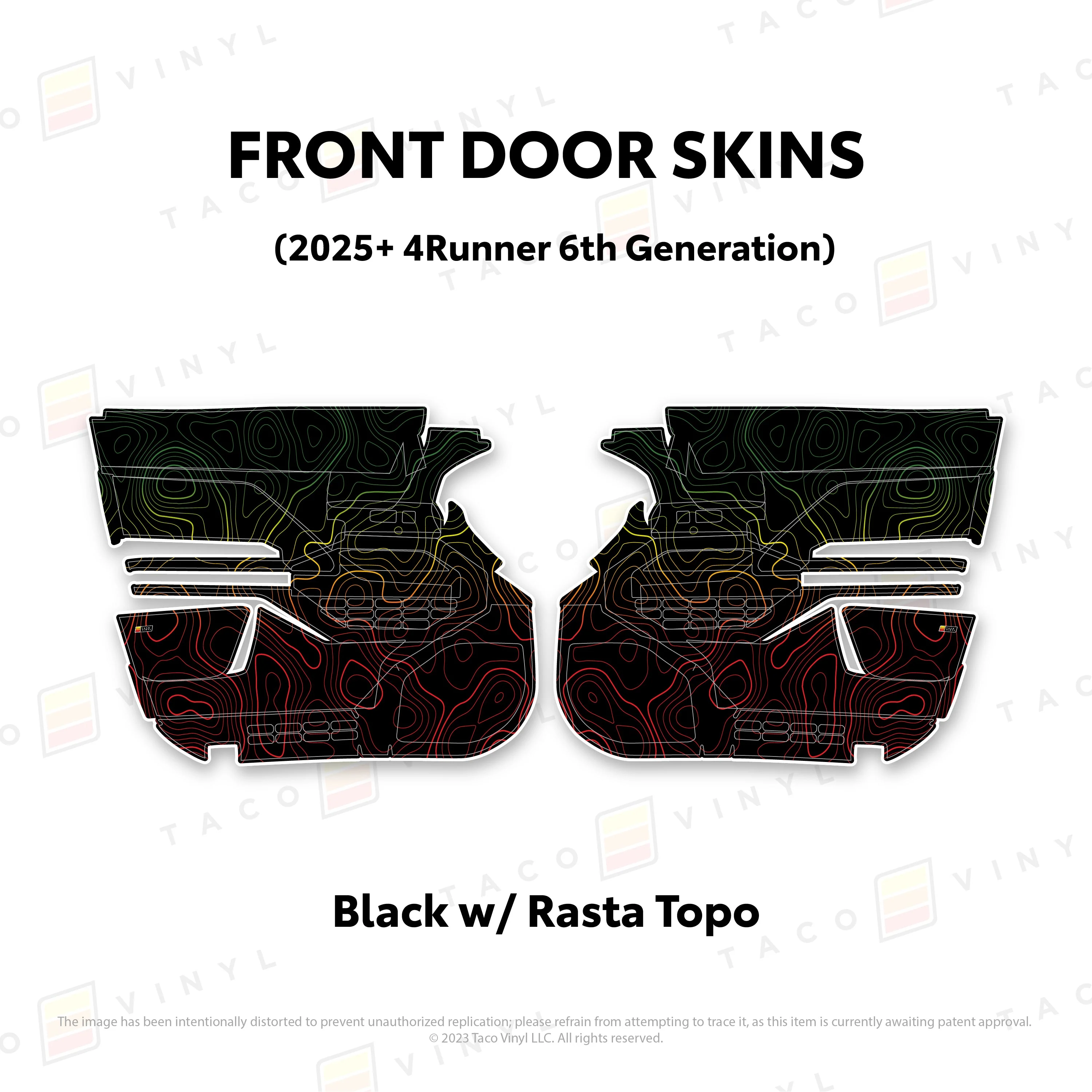 Taco Vinyl Door Skins for 4Runner (2025-2026) - Image 18